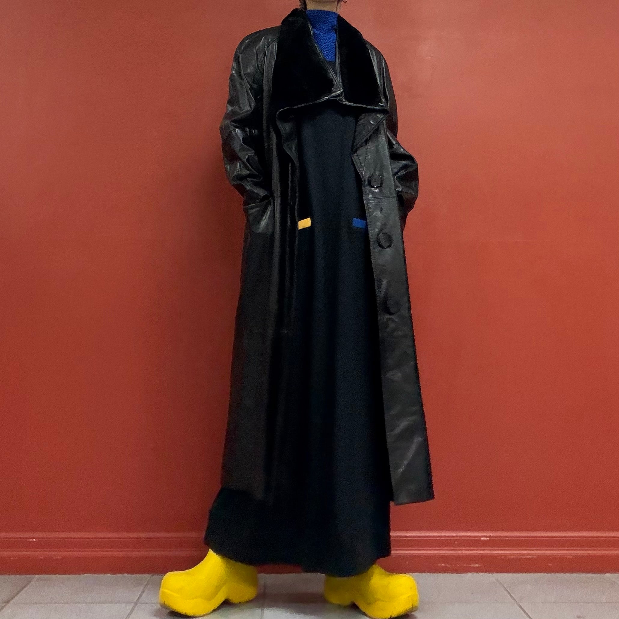 80s90s leather jacket