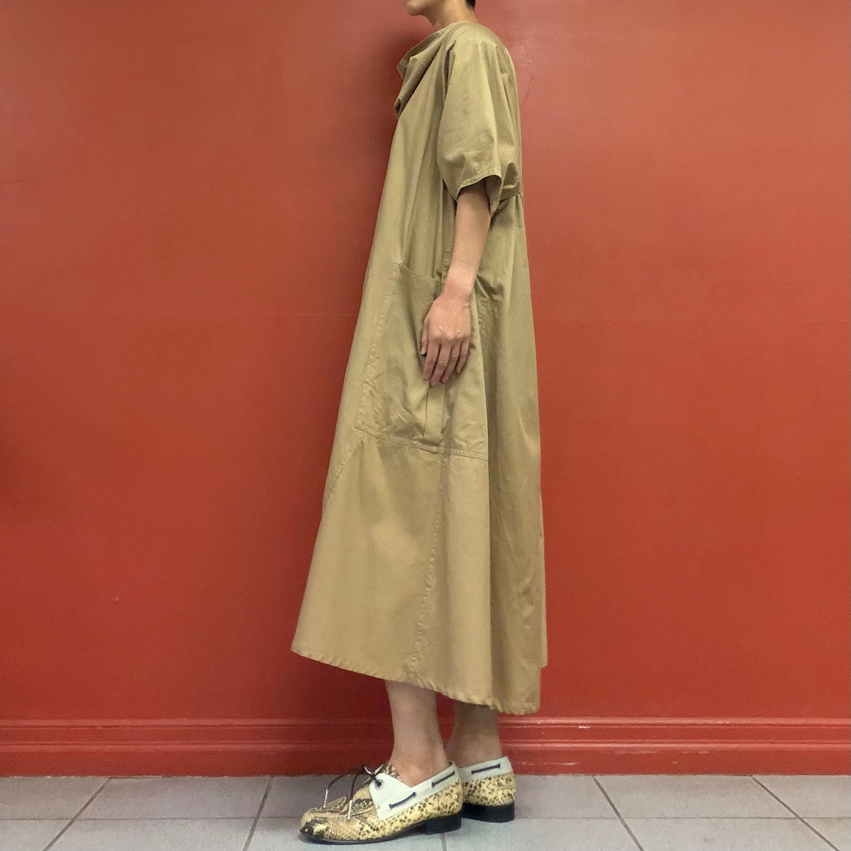 TAKEZO oversized dress with power shoulders