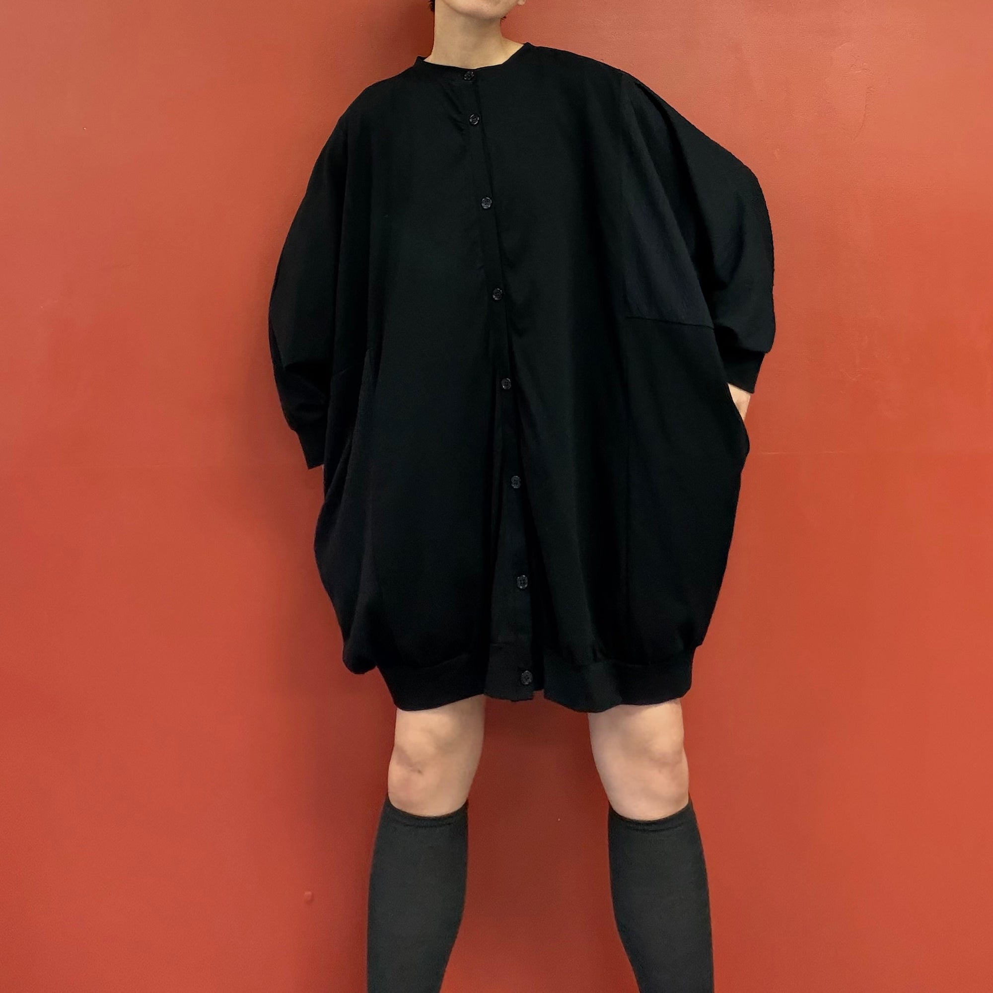 Dolman sleeves oversized cardigan