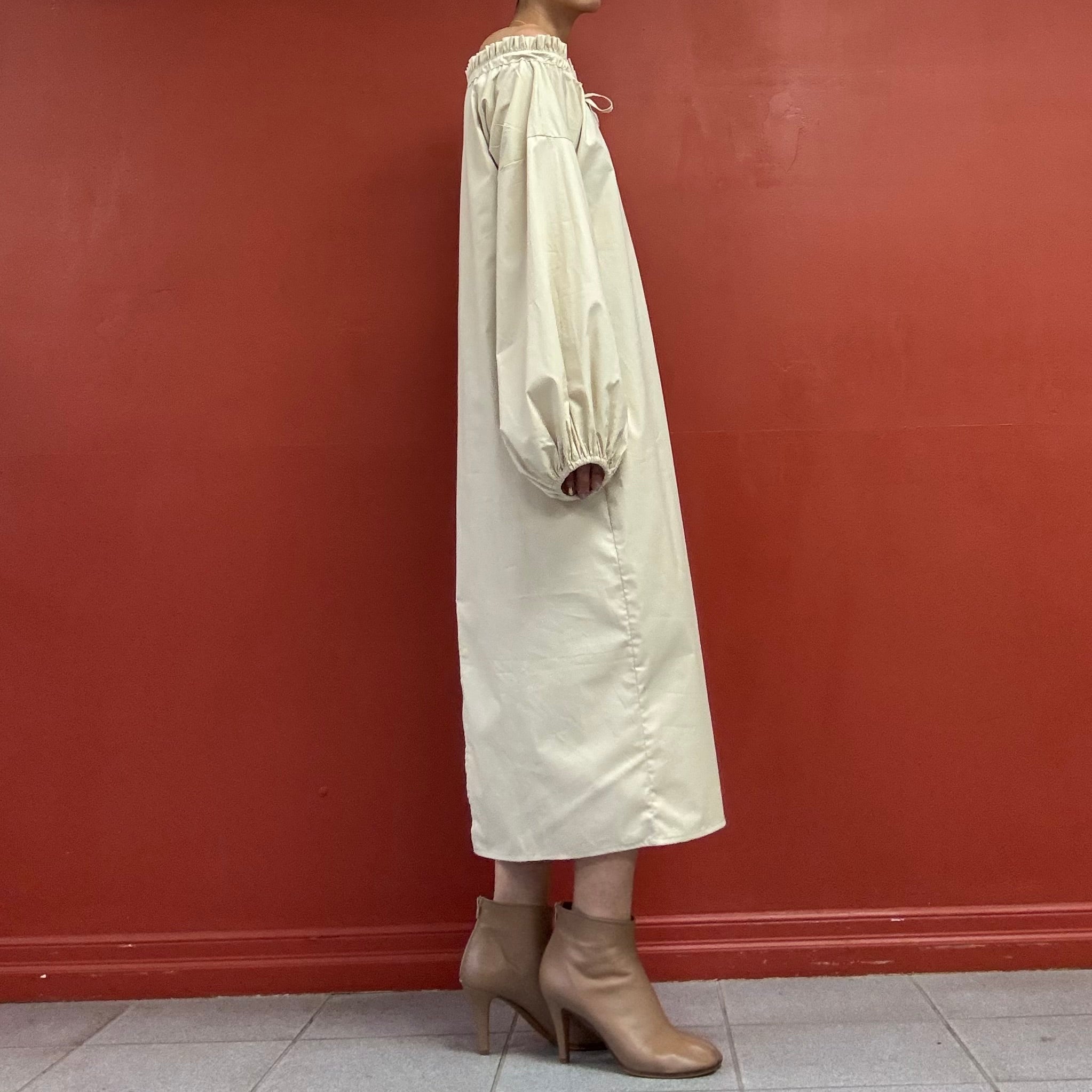 THE LULO PROJECT puffy sleeves lounge dress