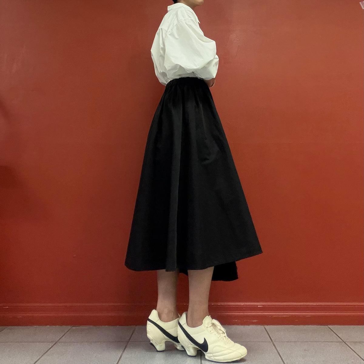 FRABOIS heavy cotton asymmetrical skirt
