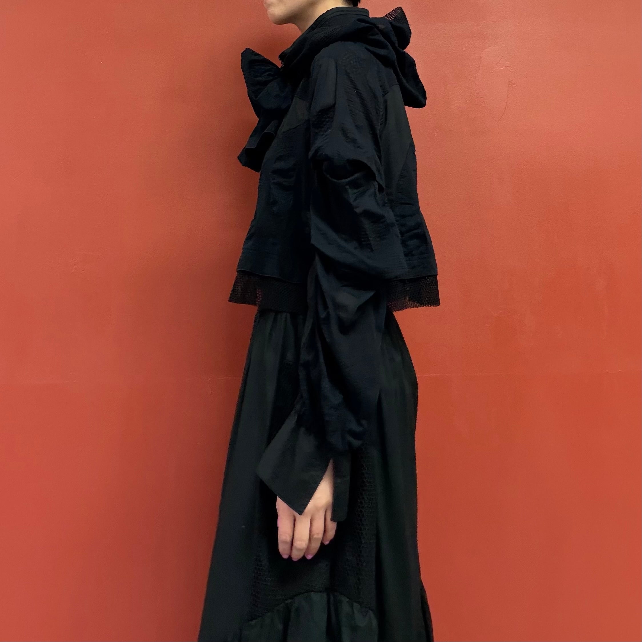 Jacket with a removable hood