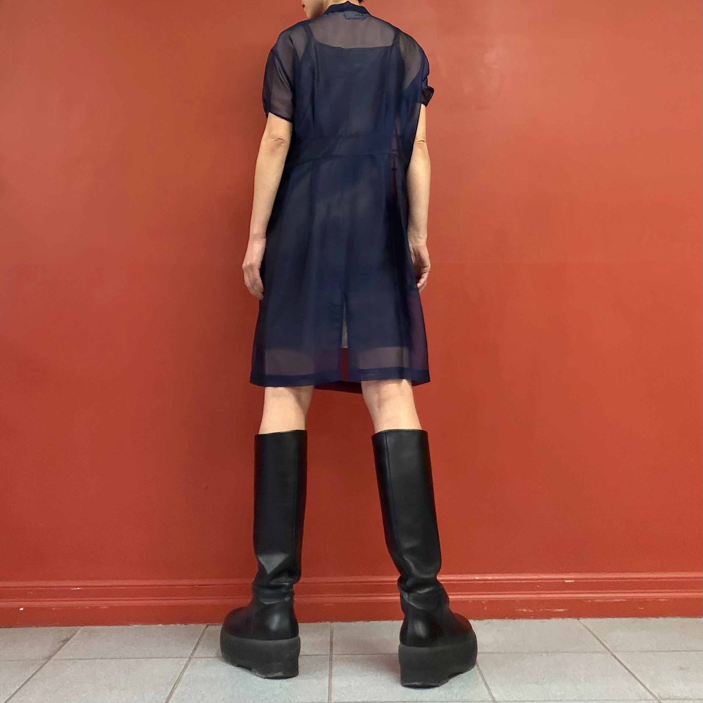 Kolor see through dress with slip