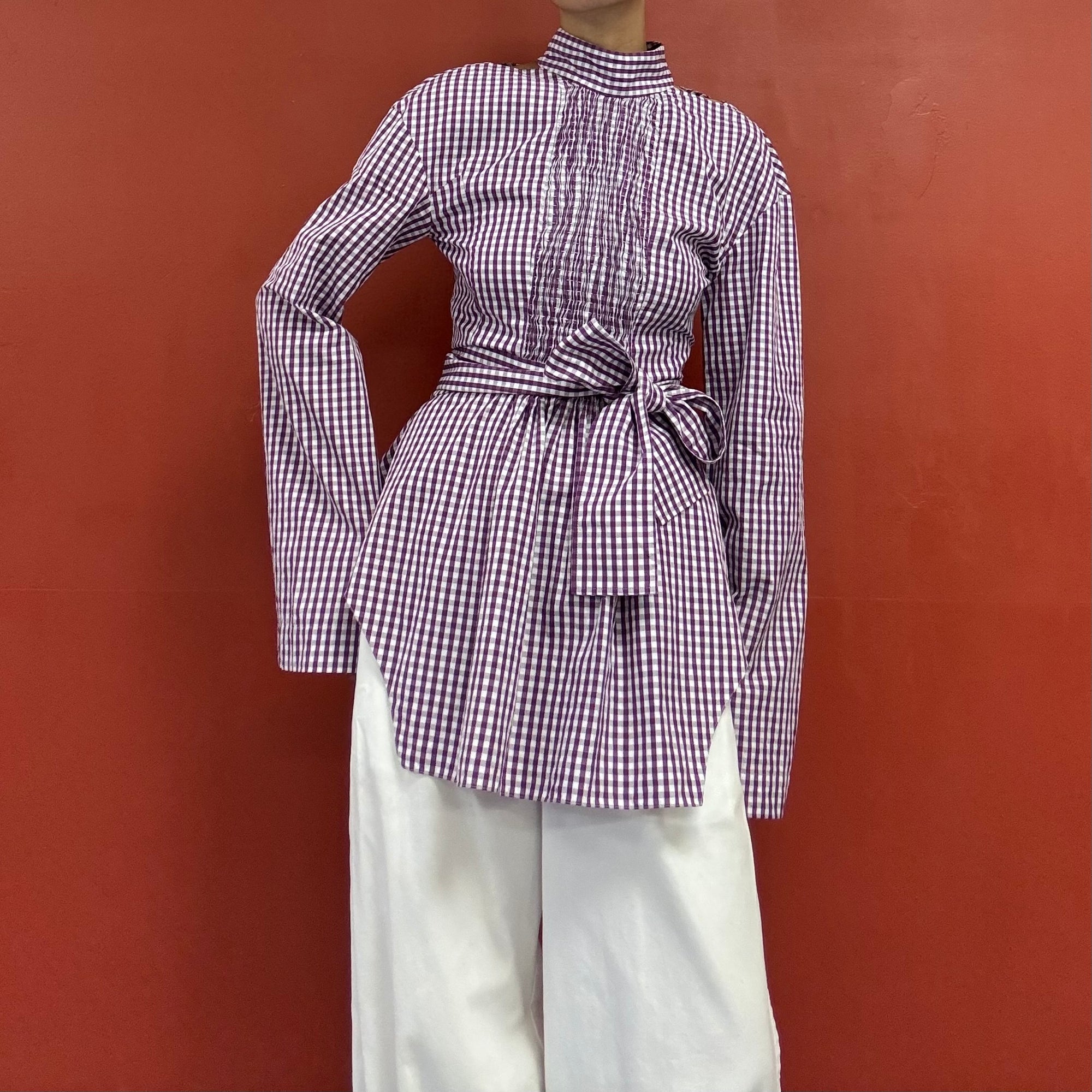 TEIJA open back wrap shirts