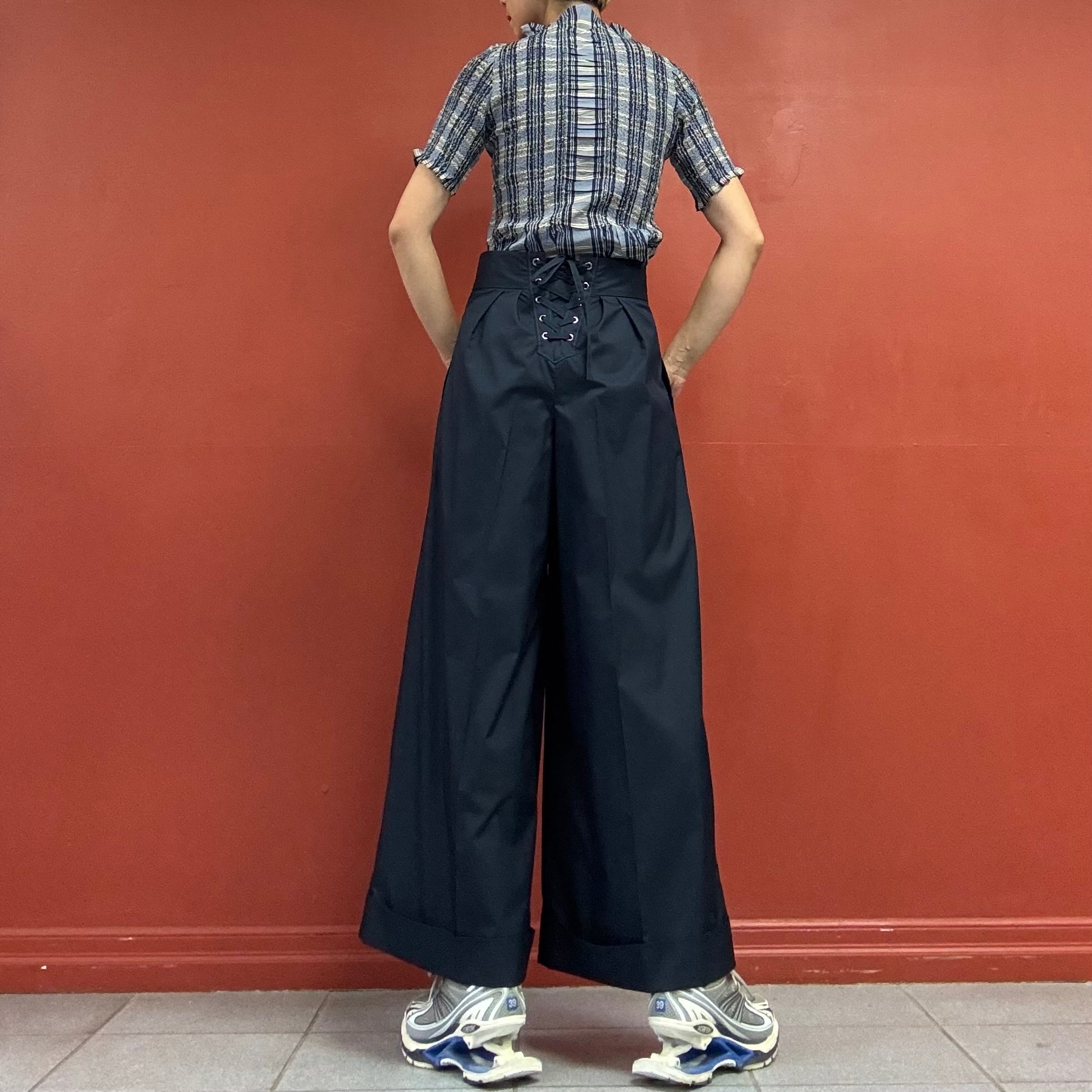 zucca lace up pants