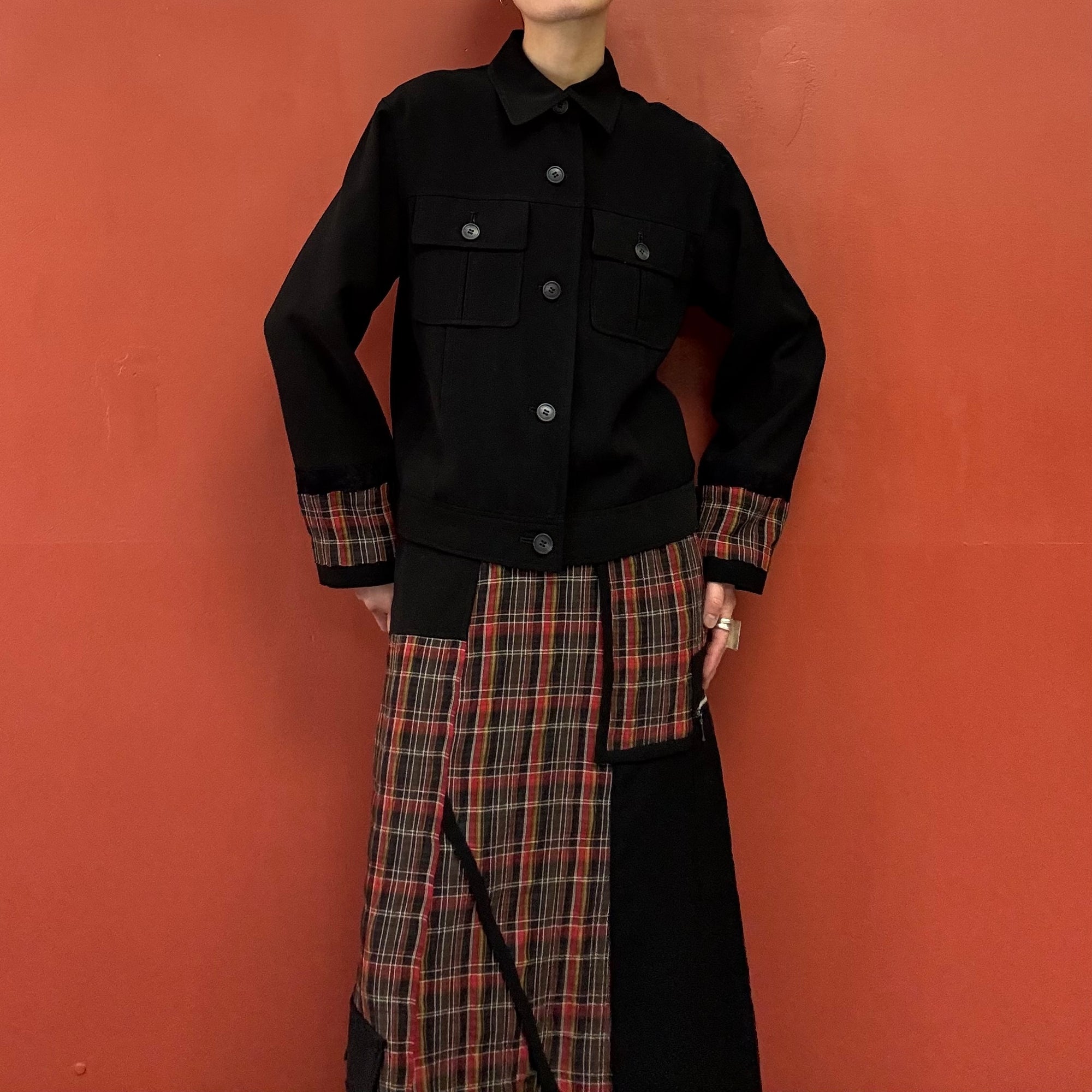 Check Sleeves Jacket
