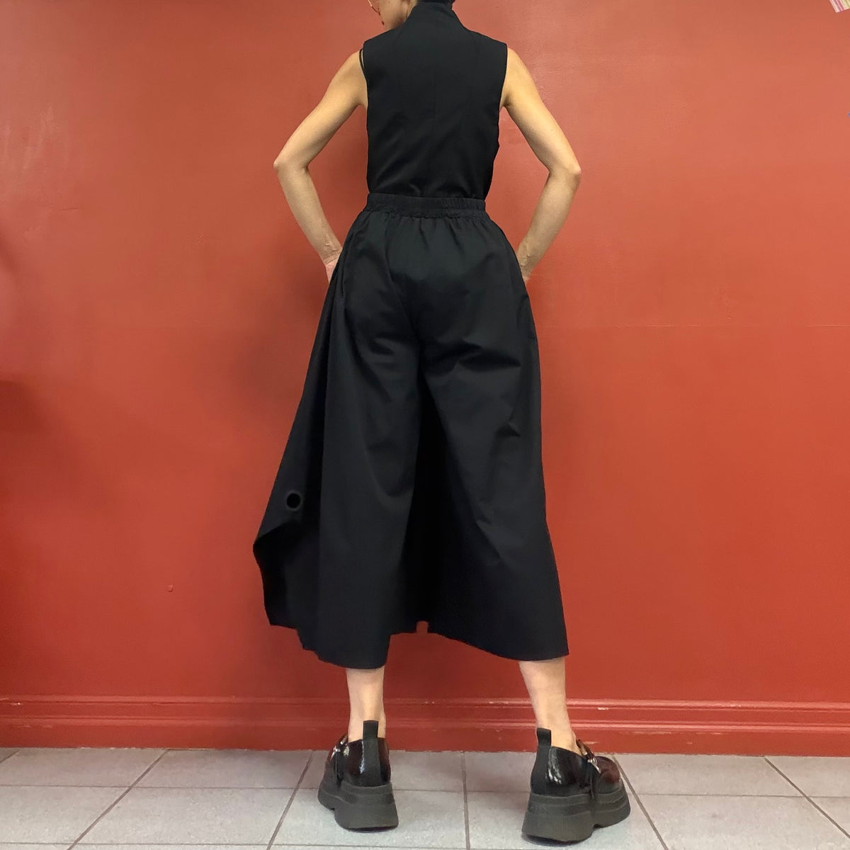Sculpture wide leg pants