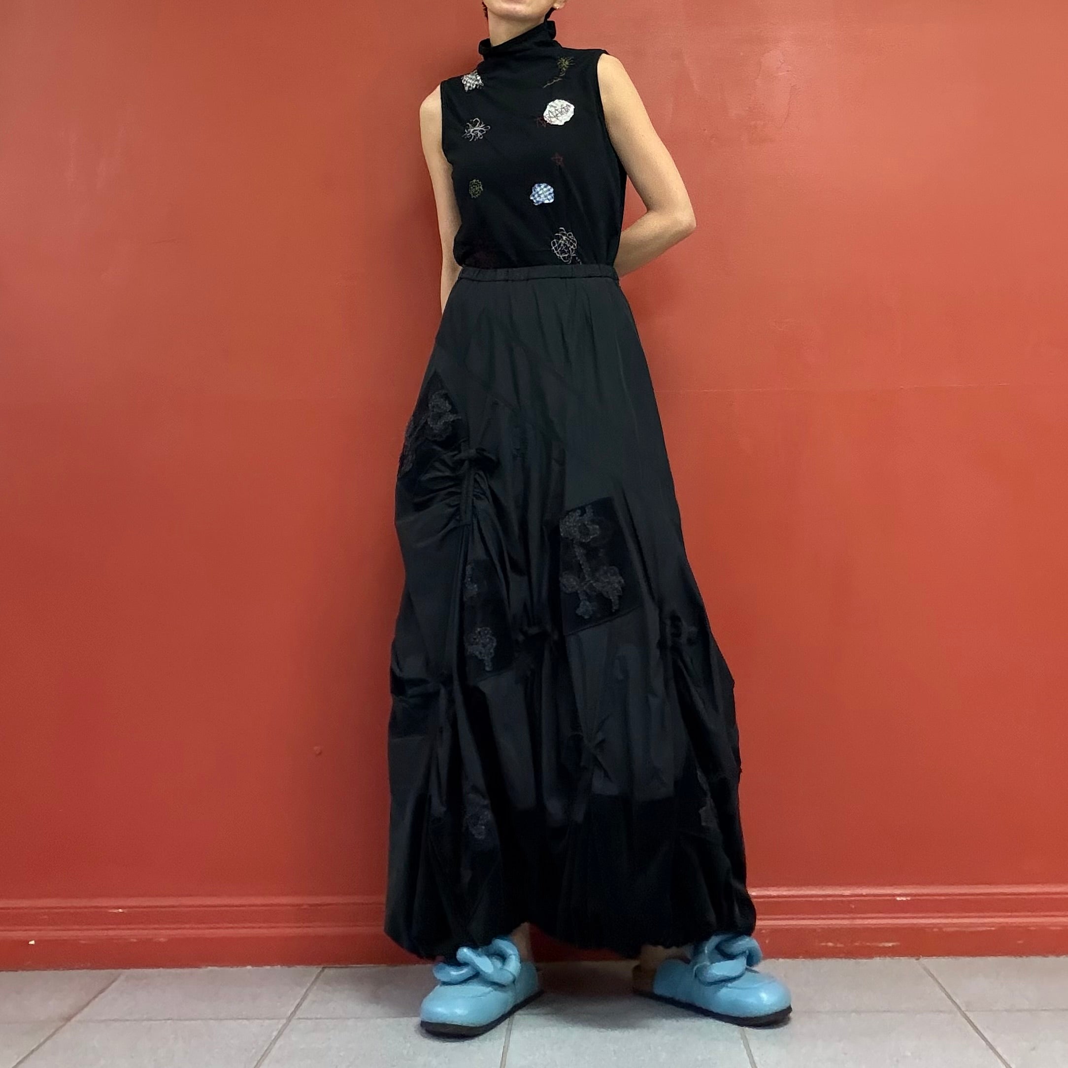 Avant-garde balloon volume skirt