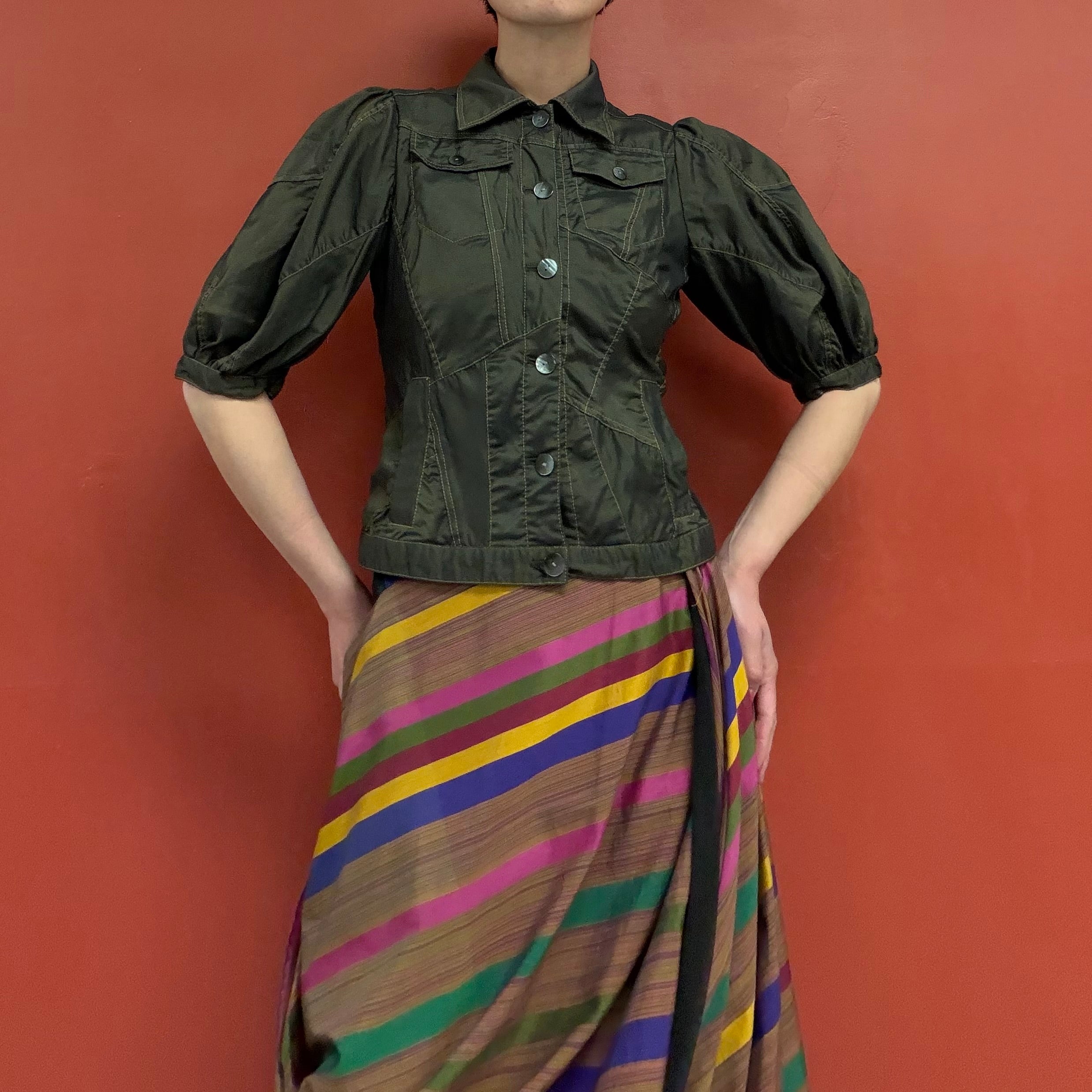 RITSUKO SHIRAHAMA puffy half sleeves shirt