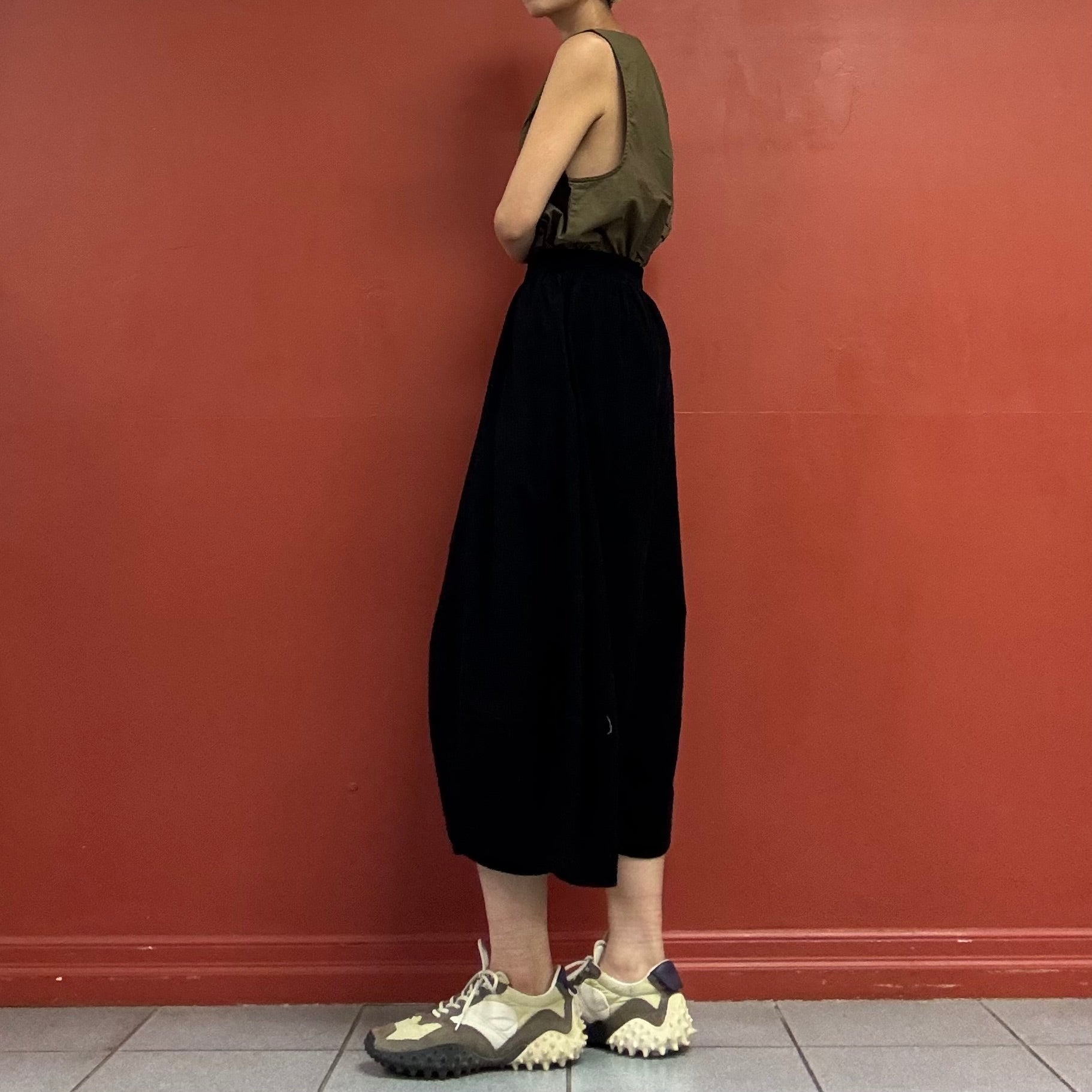Wide cropped pants