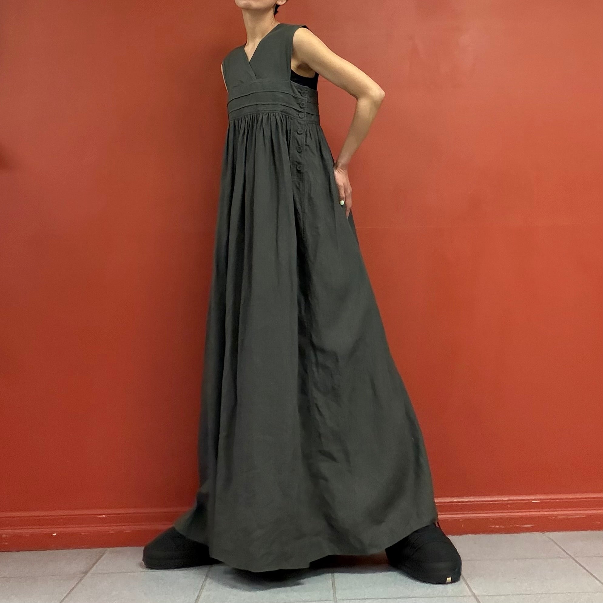 HYKE linen maxi dress