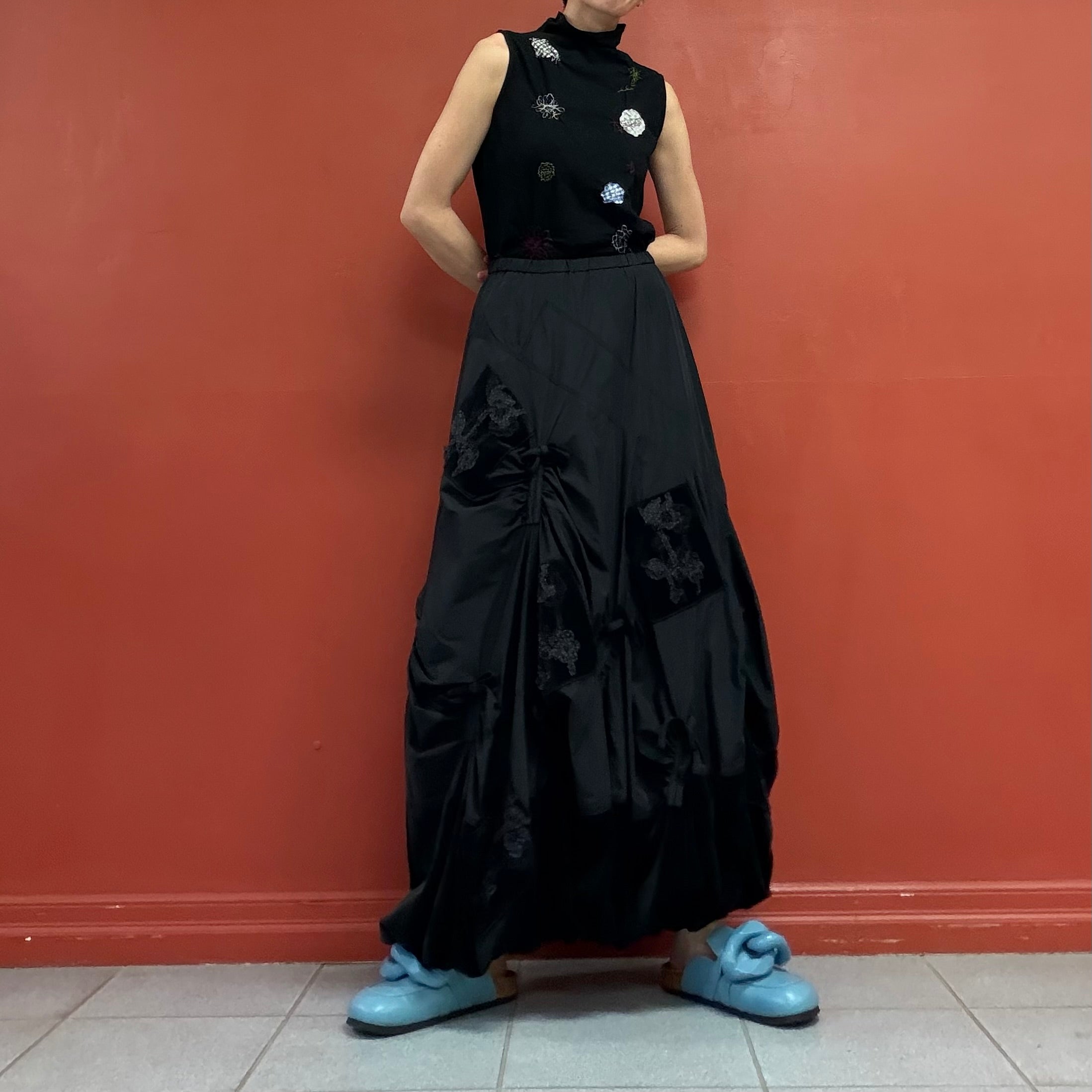 Avant-garde balloon volume skirt
