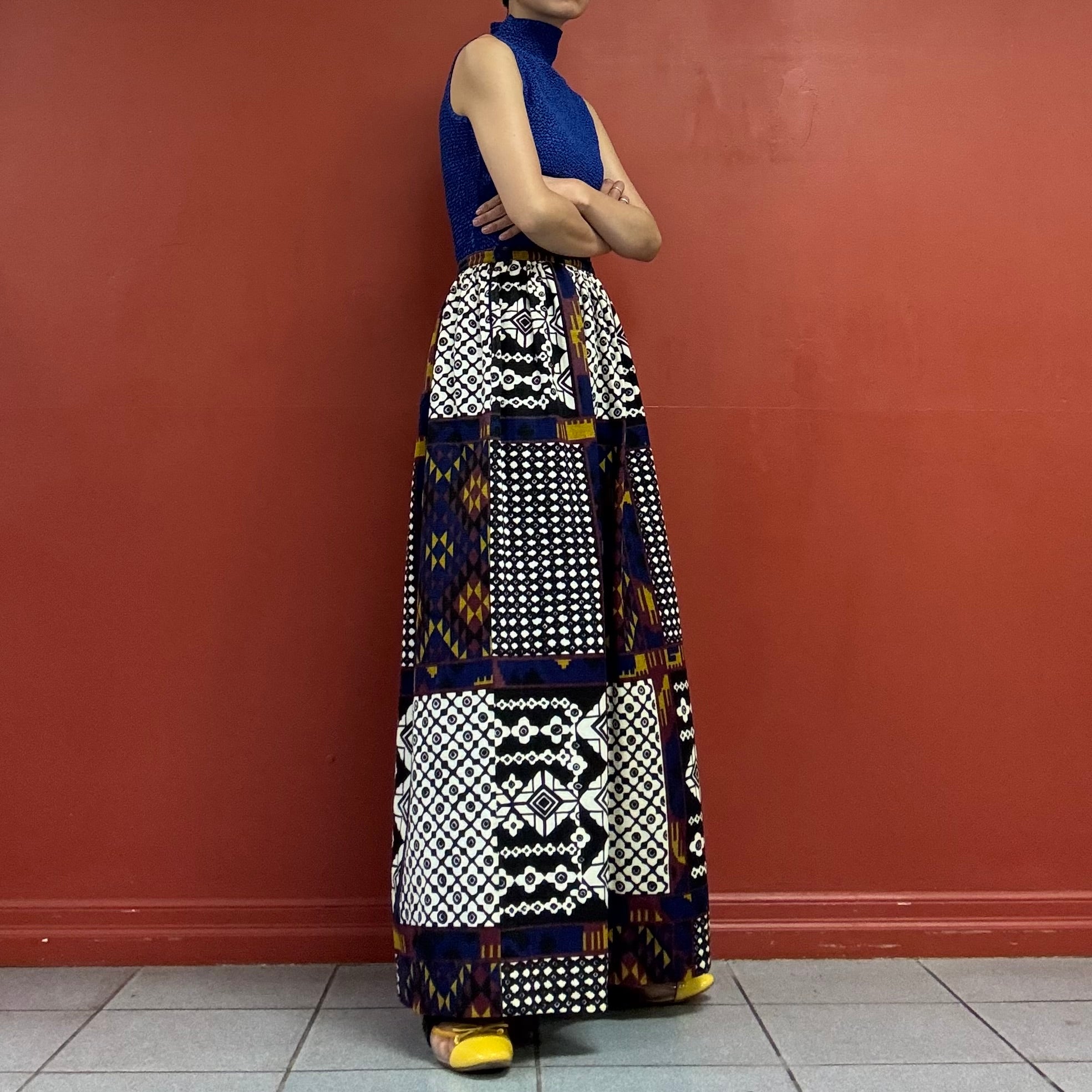 60s70s homemade maxi skirt