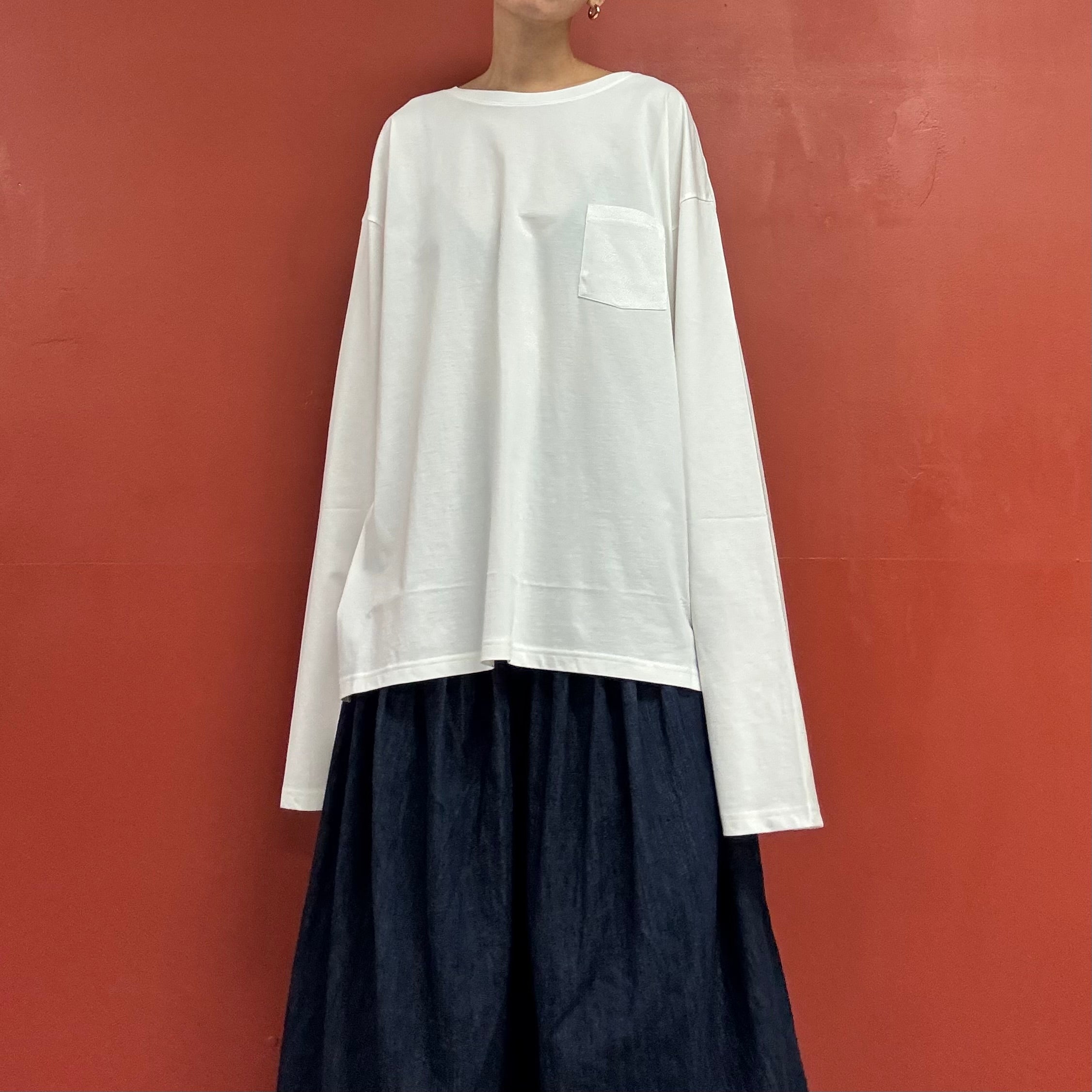 One Pocket Long Sleeves T-Shirts Made in Kanazawa