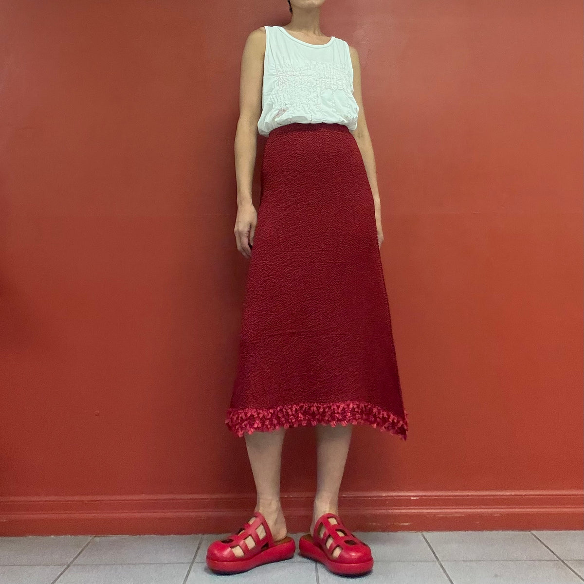 PEPLUM by YOSHIKI HISHINUMA pleats skirt
