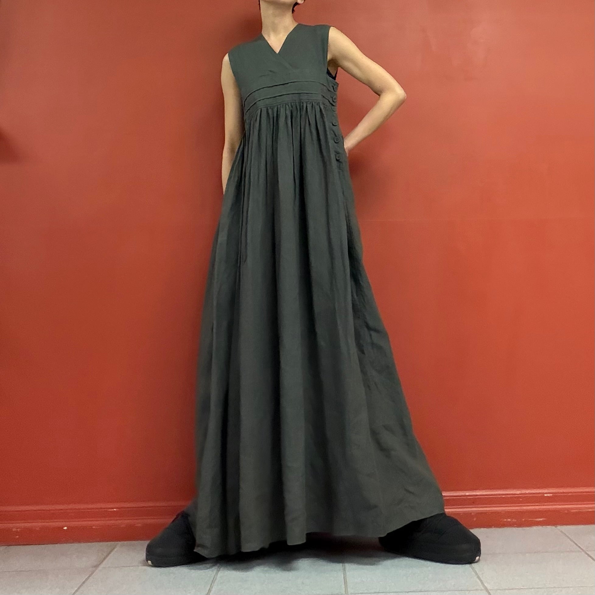 HYKE linen maxi dress