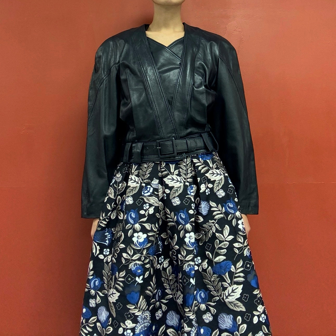 80s90s Leather Jacket