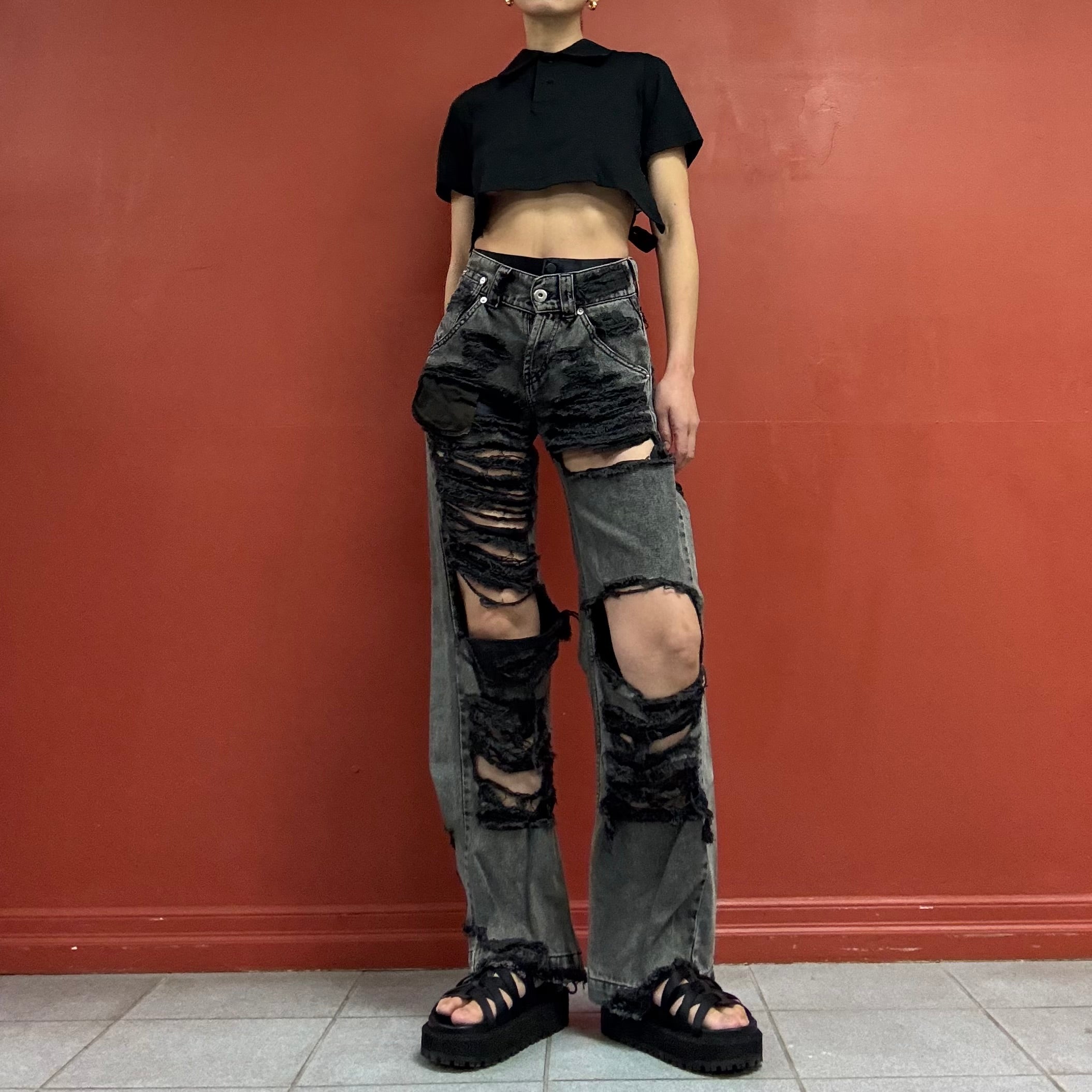 Vaquera boro boro Jeans