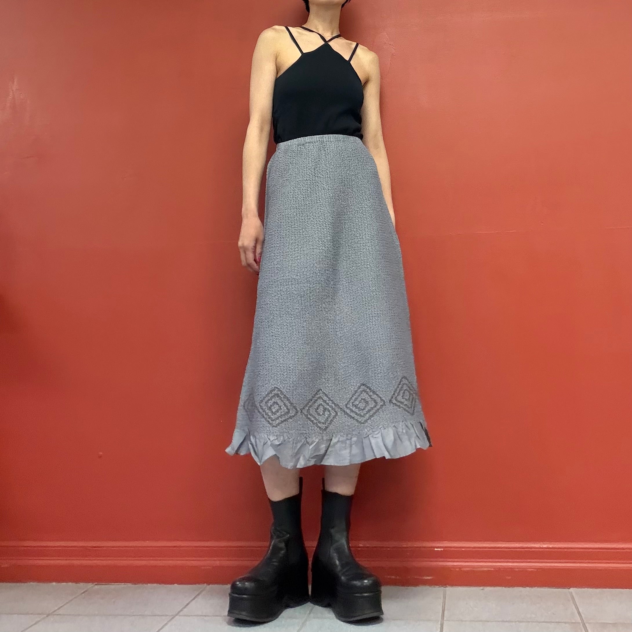PEPLUM by YOSHIKI HISHINUMA pleats skirt