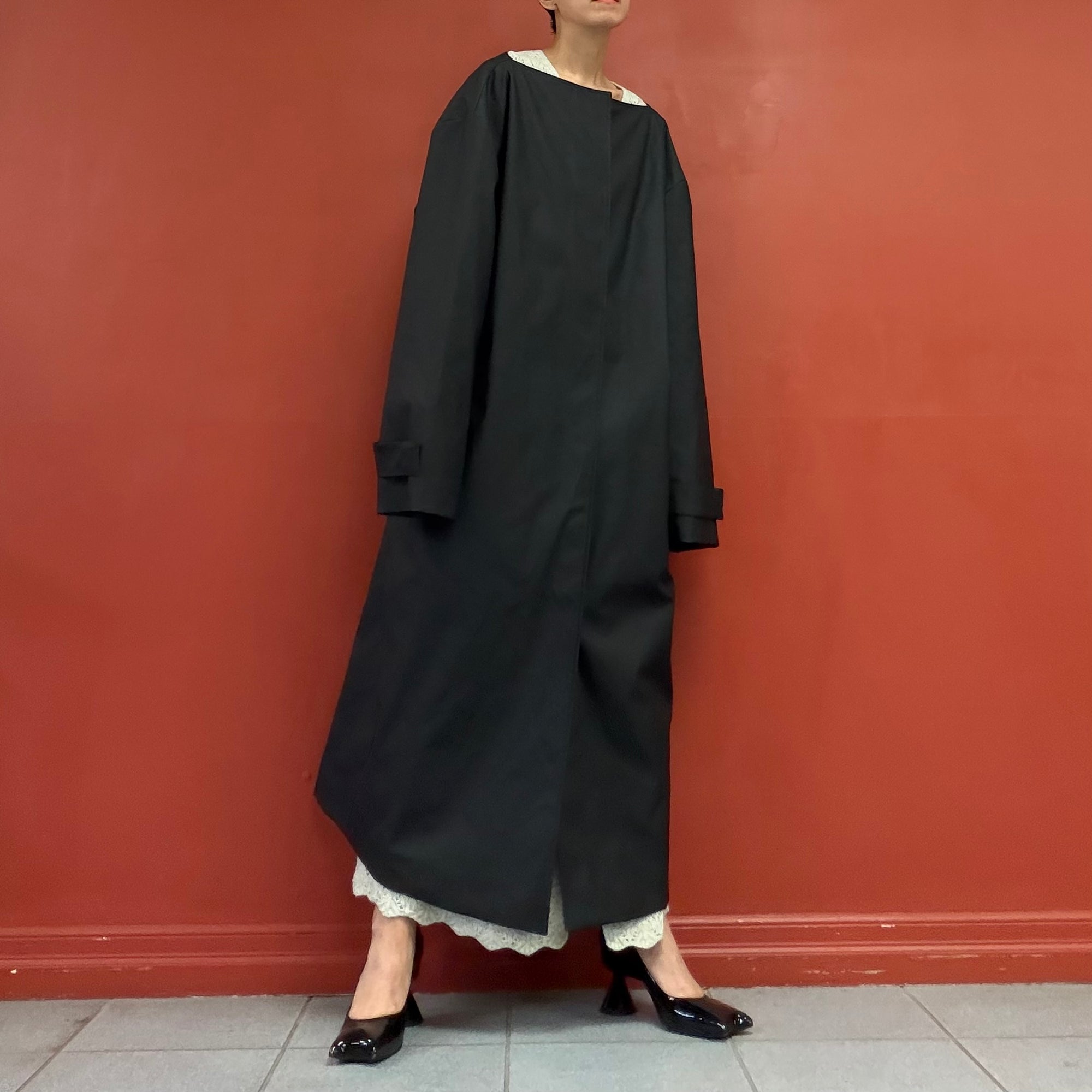 Lll boat neck coat