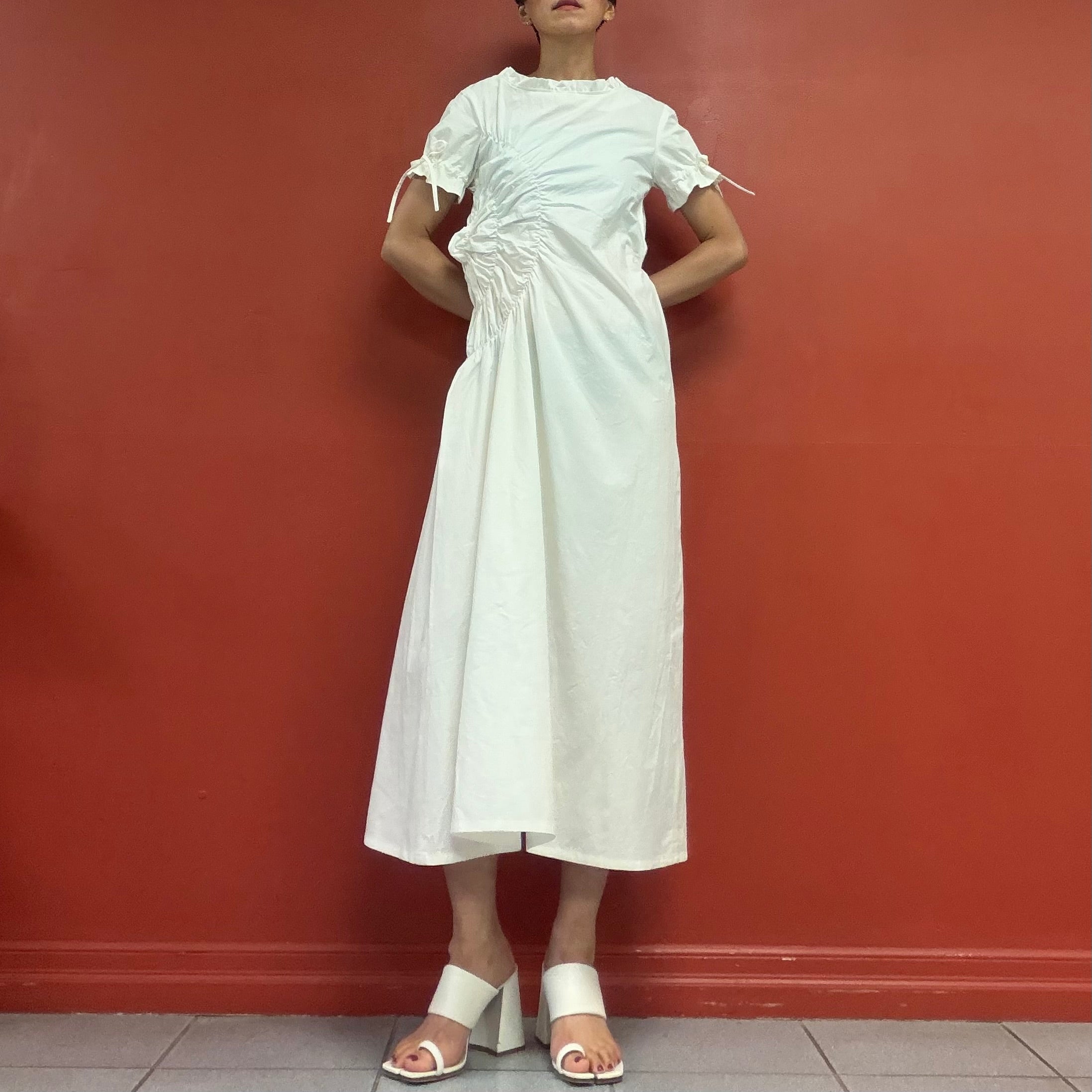 Sculpture cotton dress