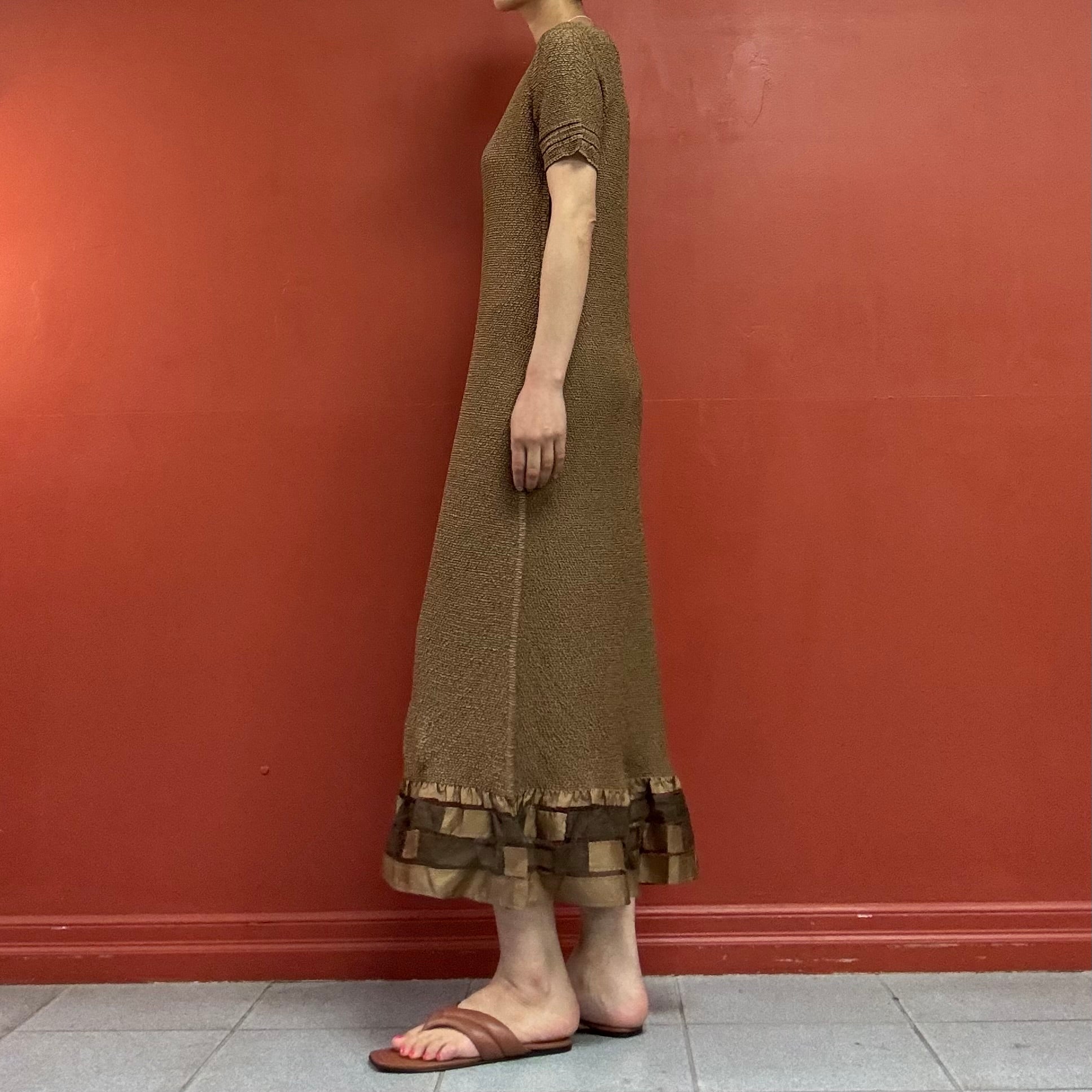 PEPLUM by YOSHIKI HISHINUMA pleats dress