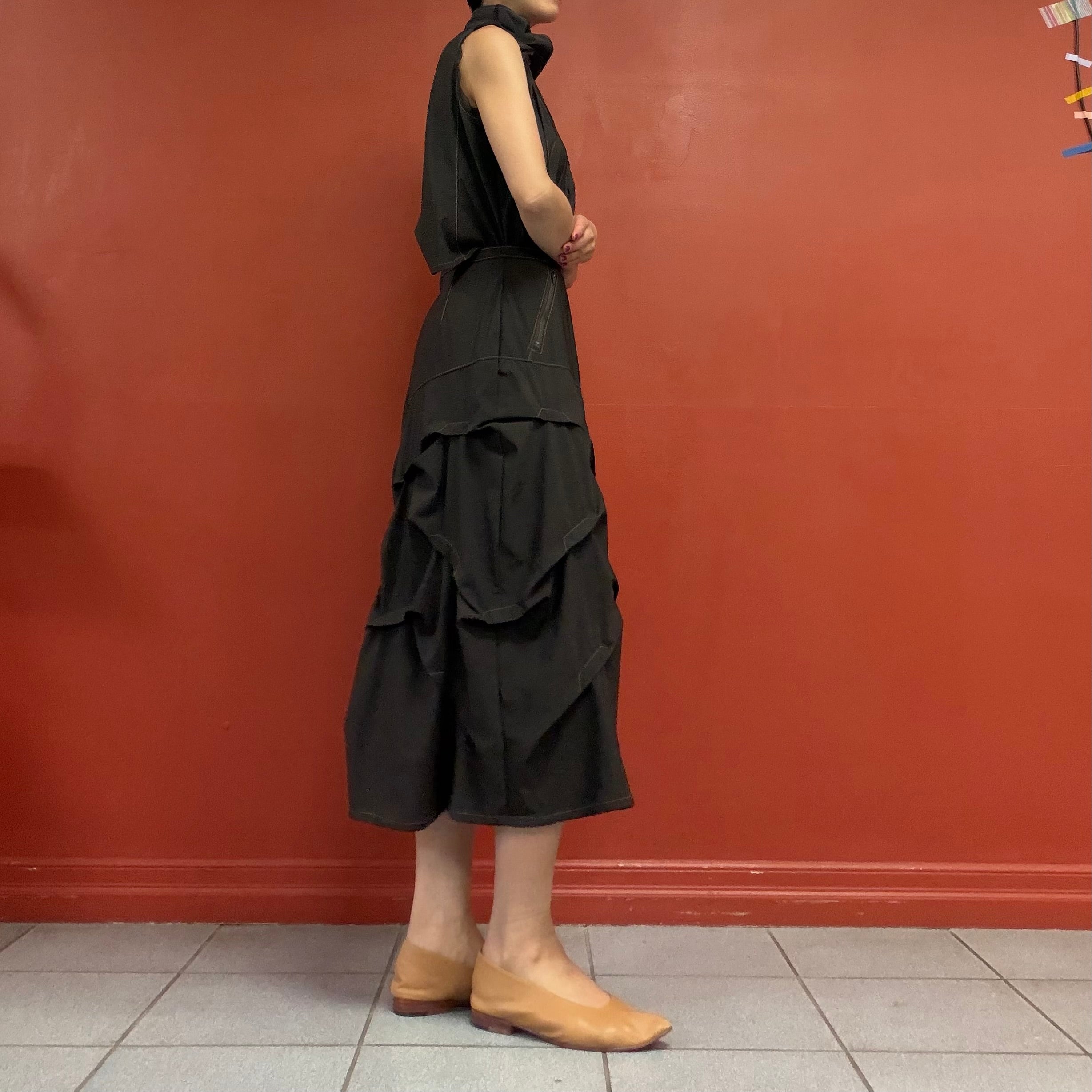 Origami drape skirt