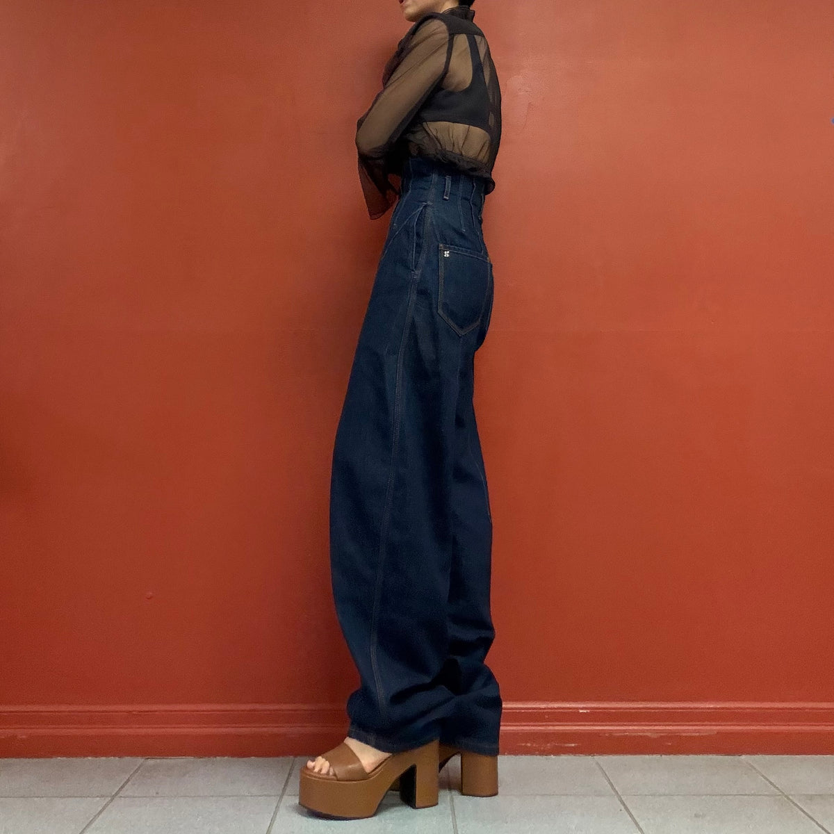 SPORTMAX super high waisted jeans