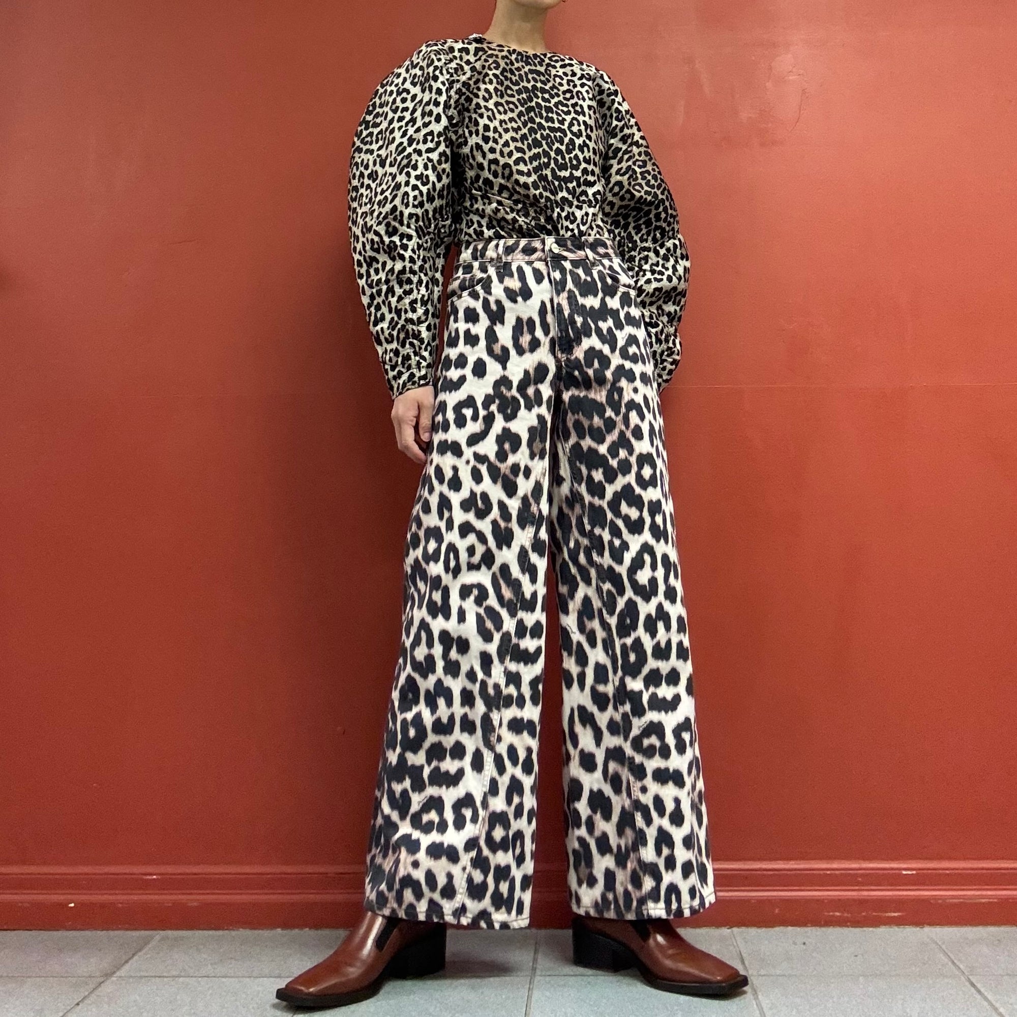 GANNI Leopard Pants