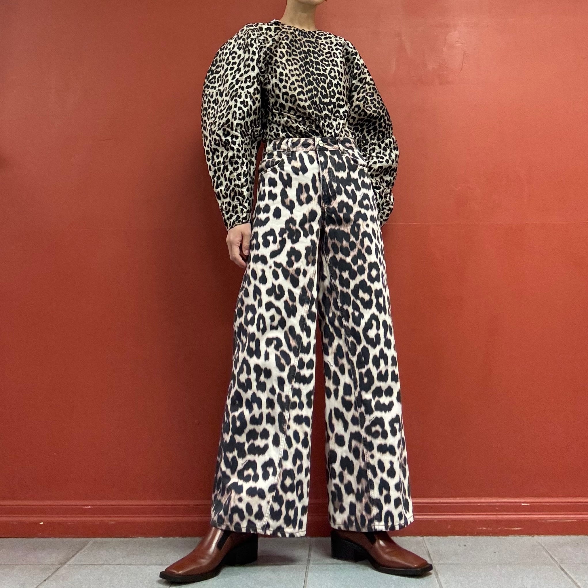 GANNI Leopard Pants