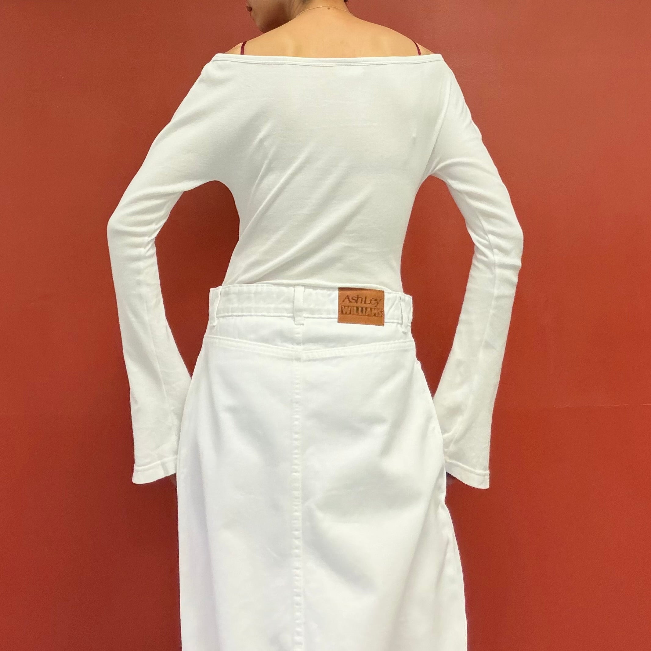 courrèges white drop bodysuit