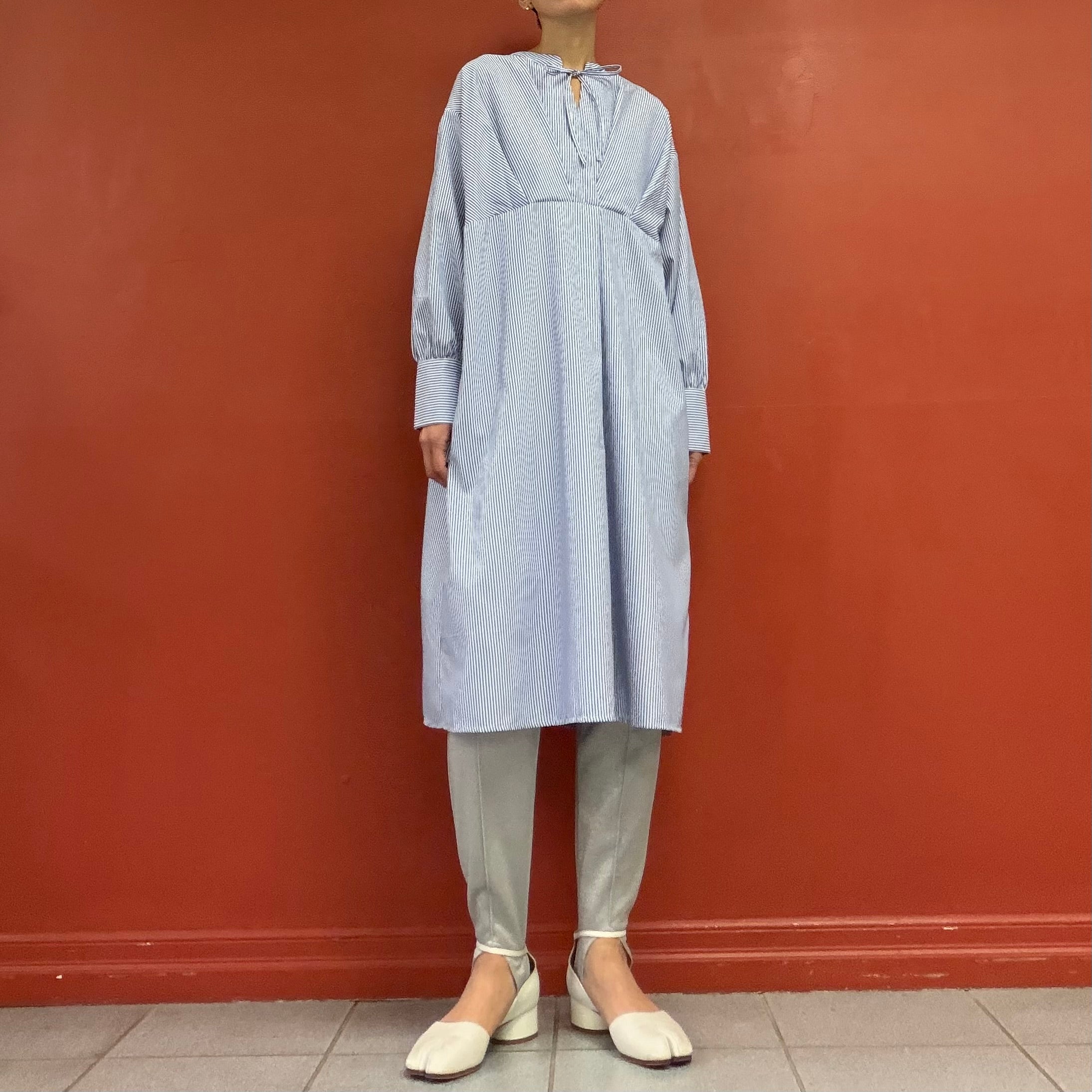2way stripes long shirt
