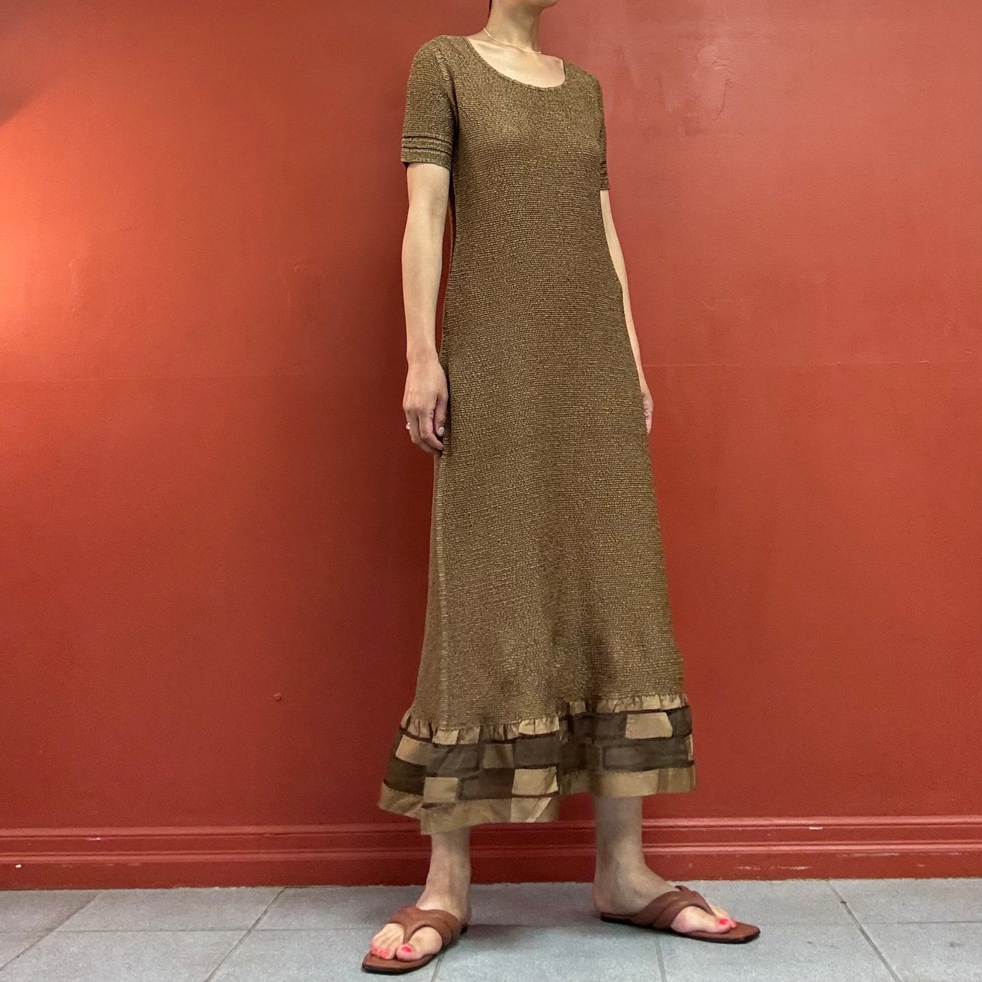 PEPLUM by YOSHIKI HISHINUMA pleats dress