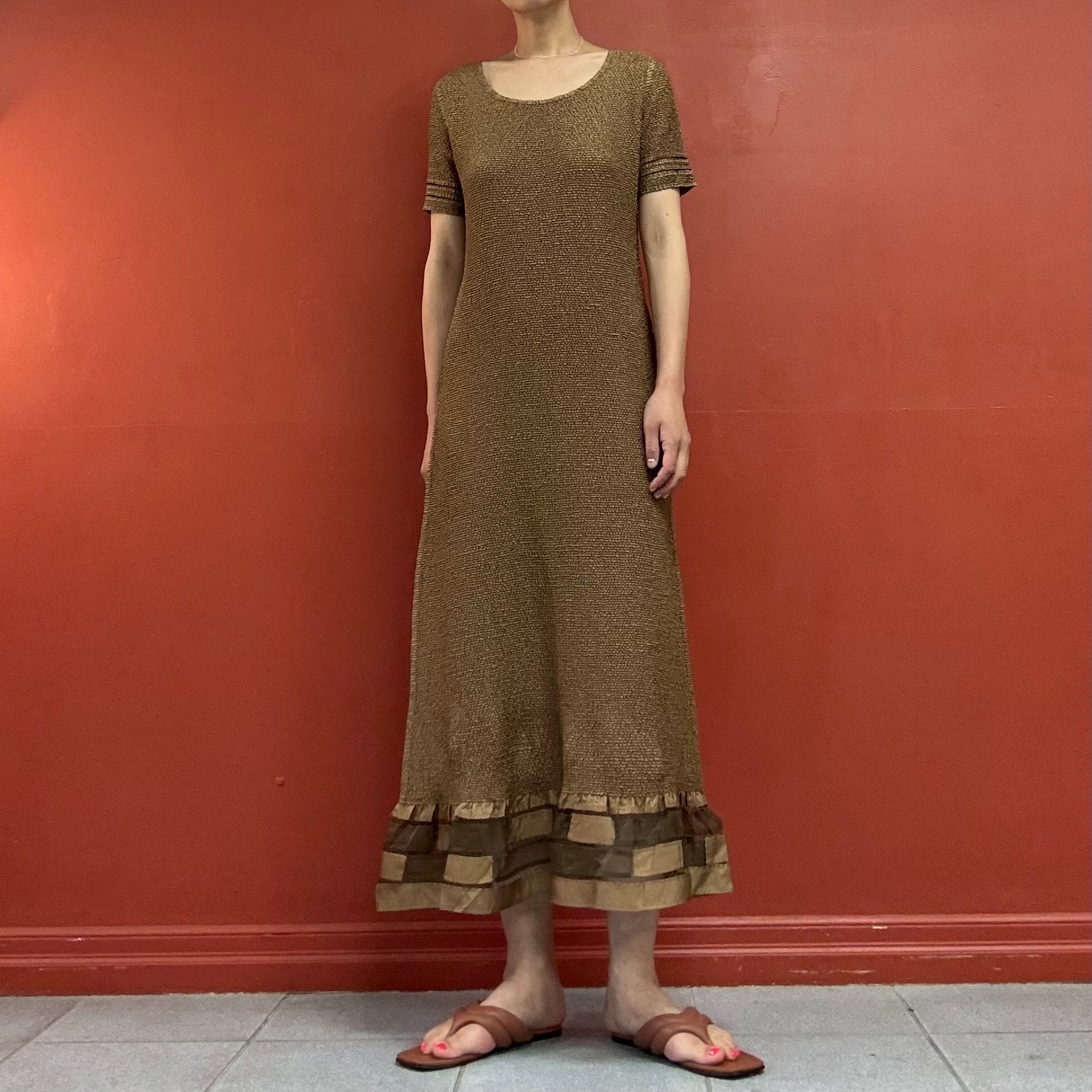 PEPLUM by YOSHIKI HISHINUMA pleats dress