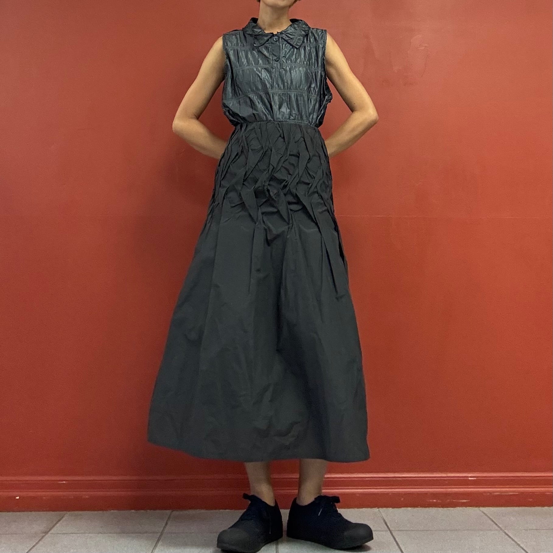 Waist pleats skirt