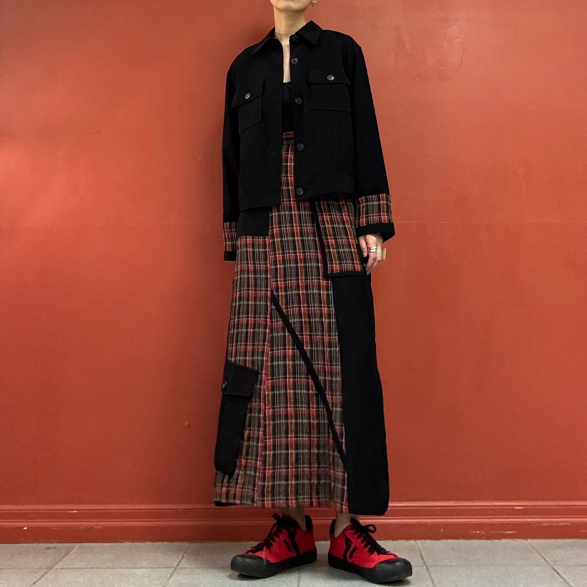 Check Sleeves Jacket