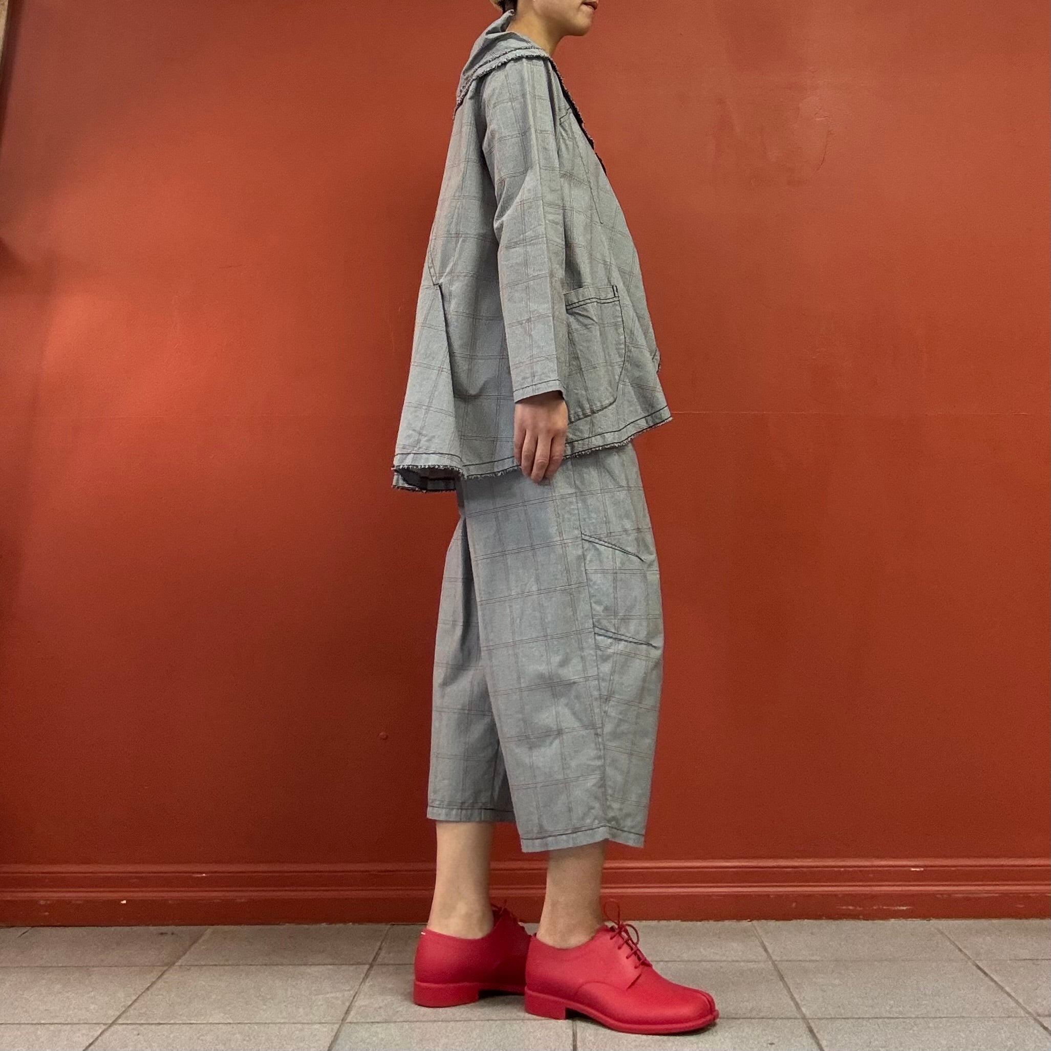 Check Cropped Pants