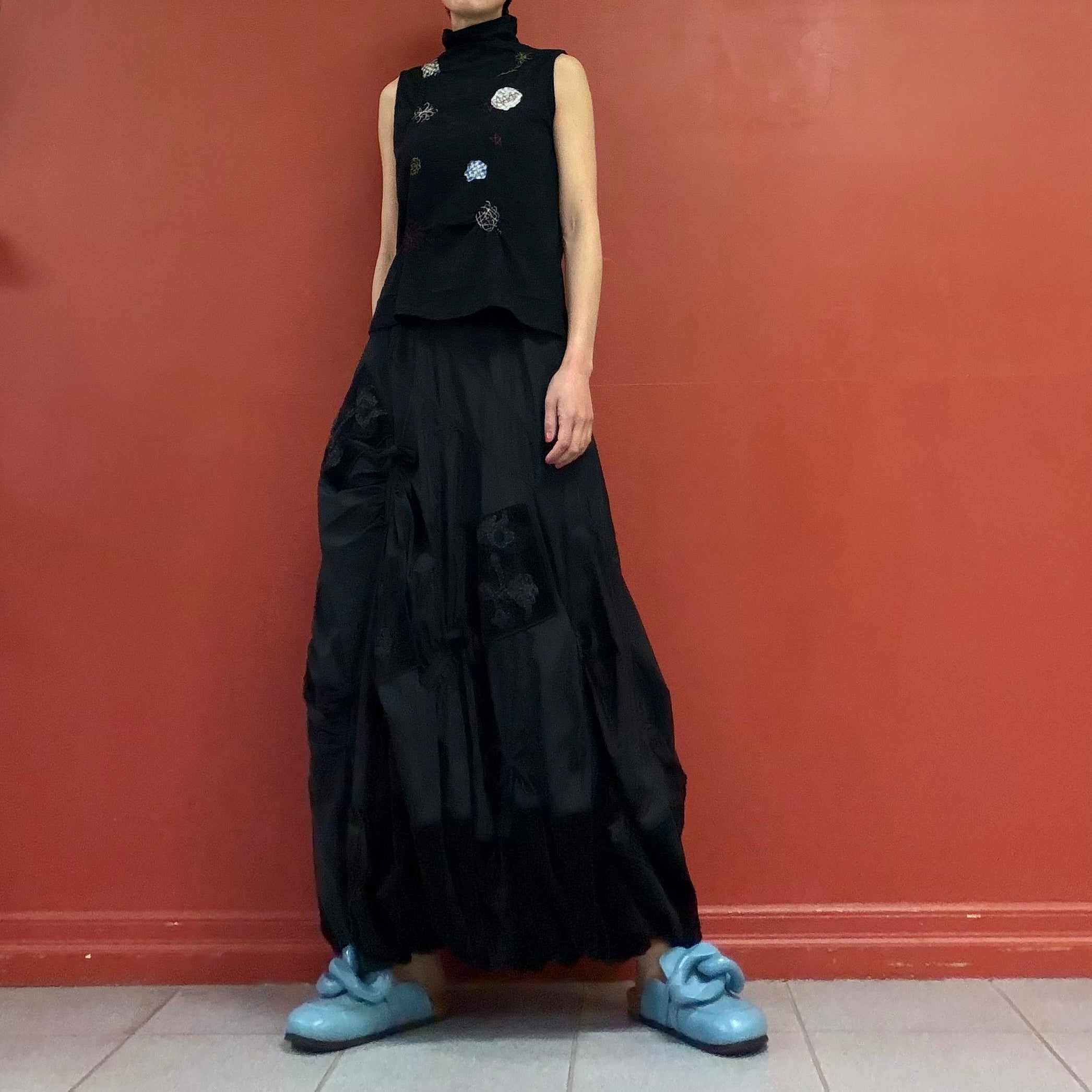 Avant-garde balloon volume skirt