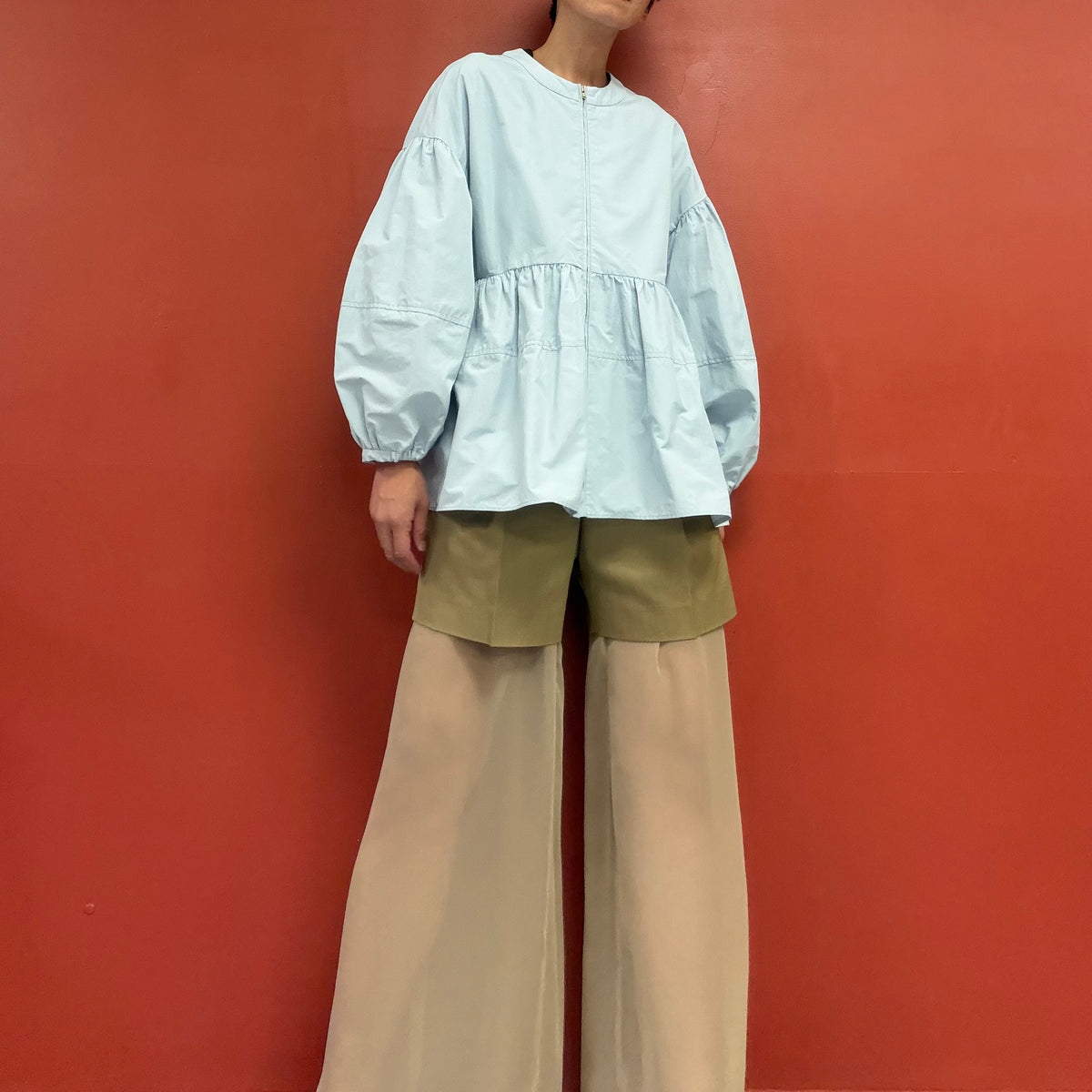 Puffy sleeves jacket
