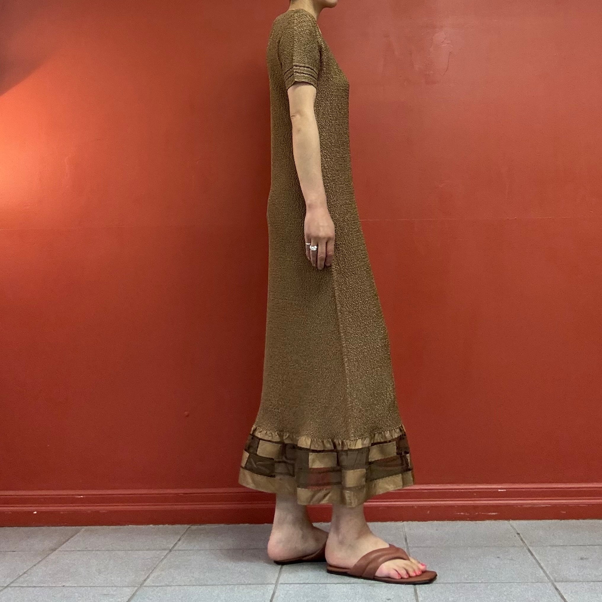 PEPLUM by YOSHIKI HISHINUMA pleats dress