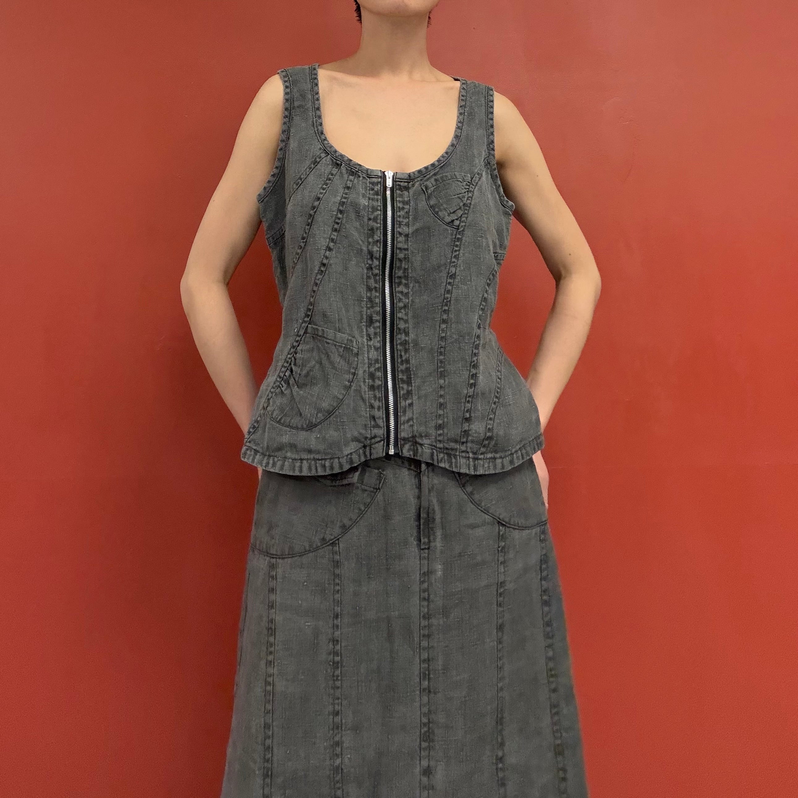 Linen vest
