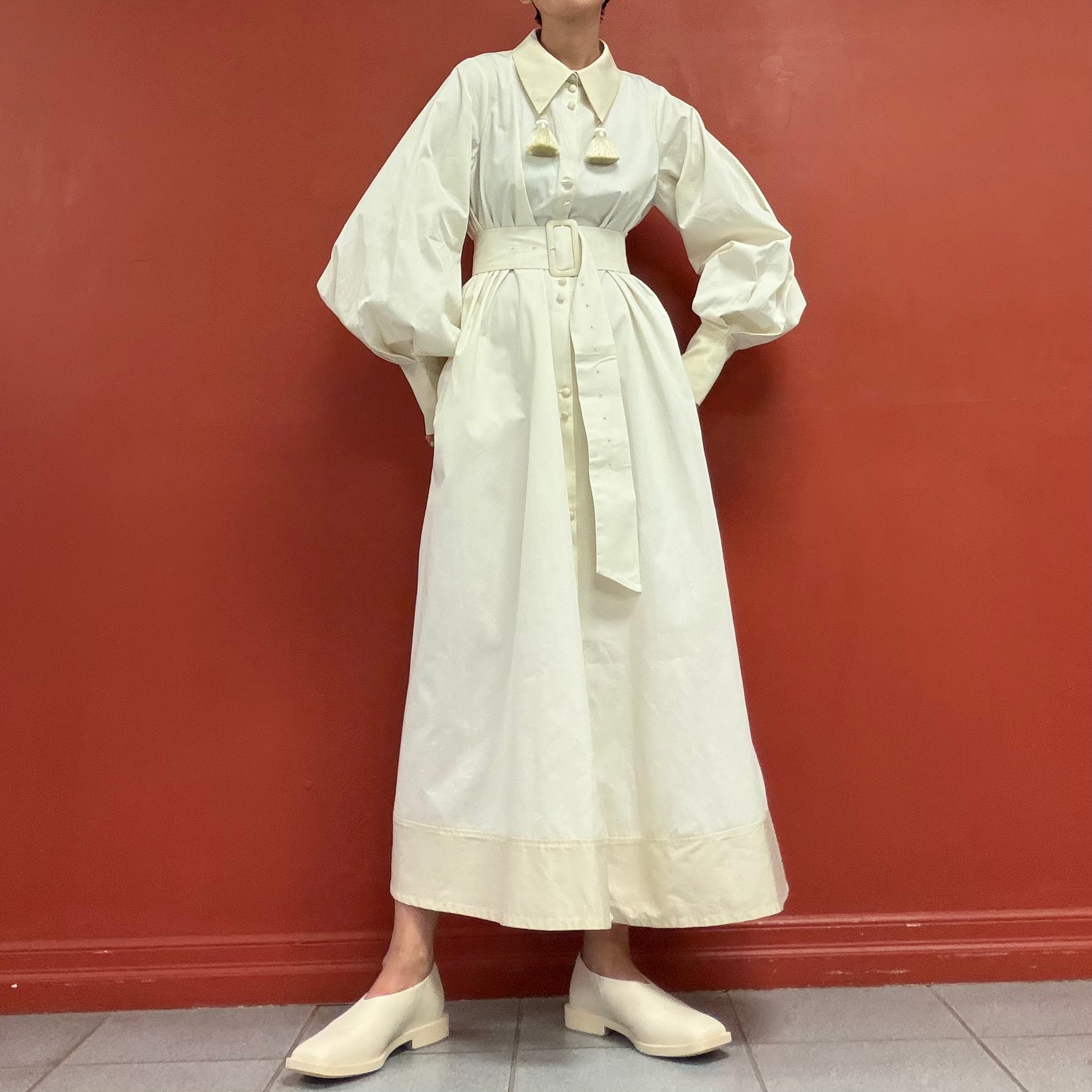Trinca un plus un puffy sleeves dress
