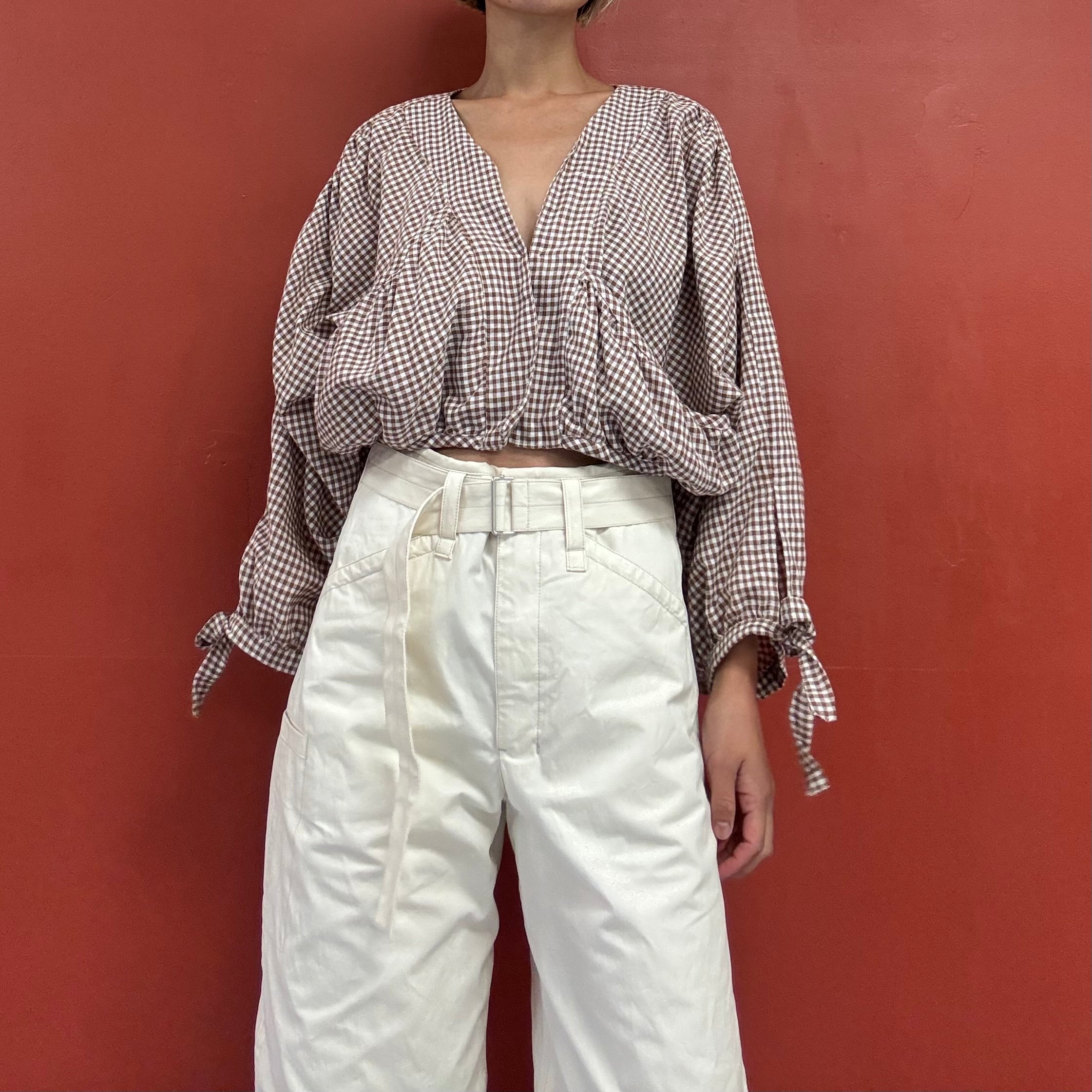 check blouse jacket