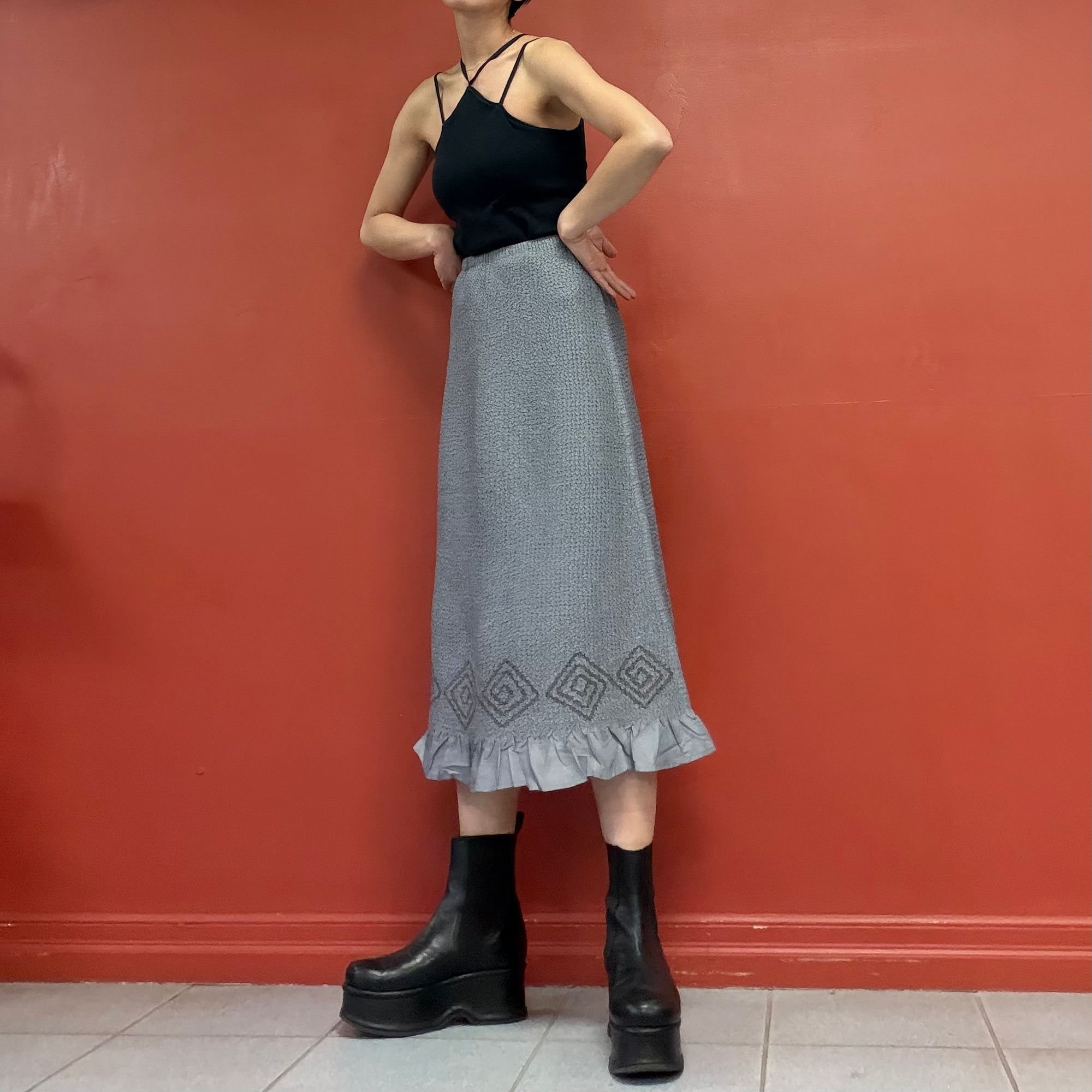PEPLUM by YOSHIKI HISHINUMA pleats skirt