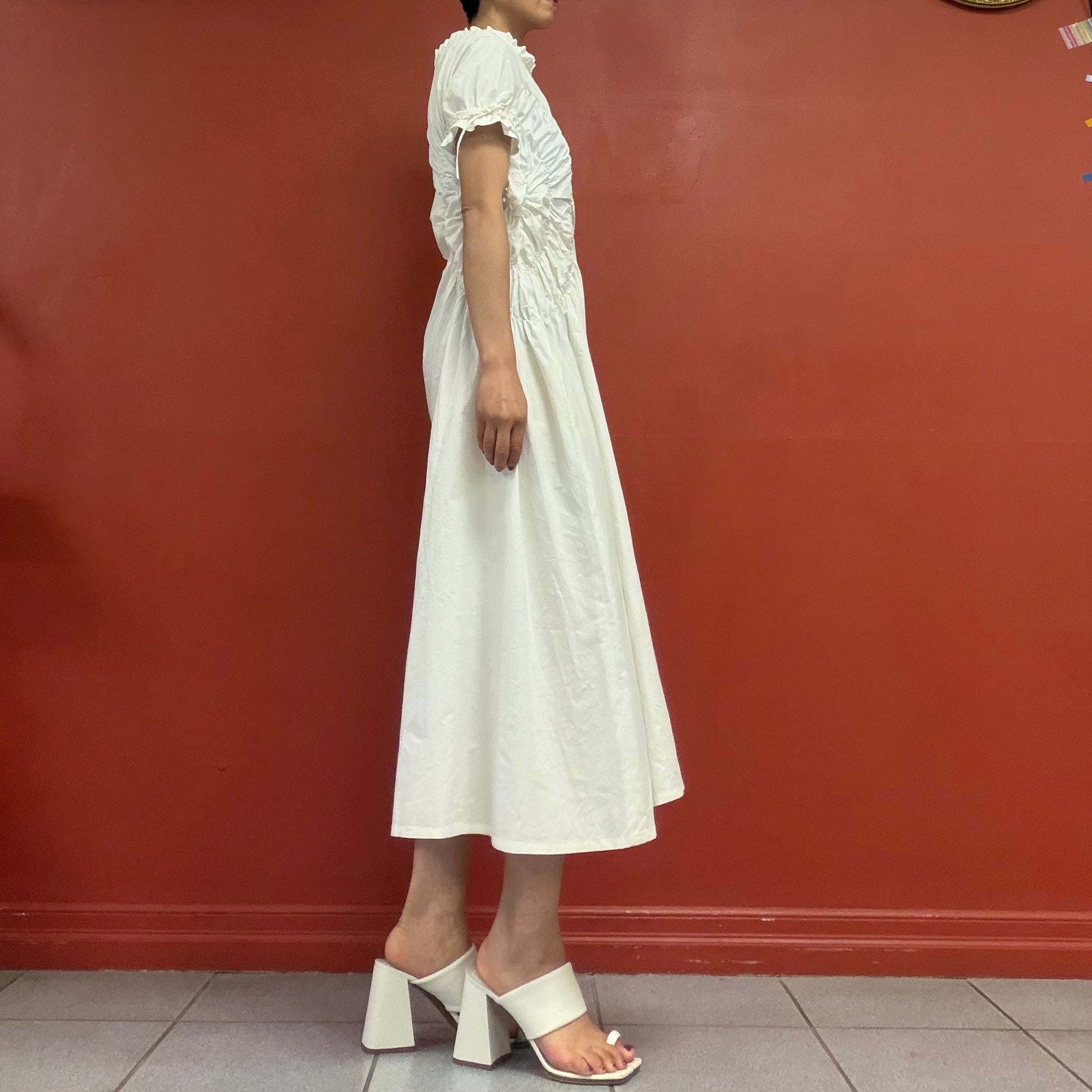 Sculpture cotton dress