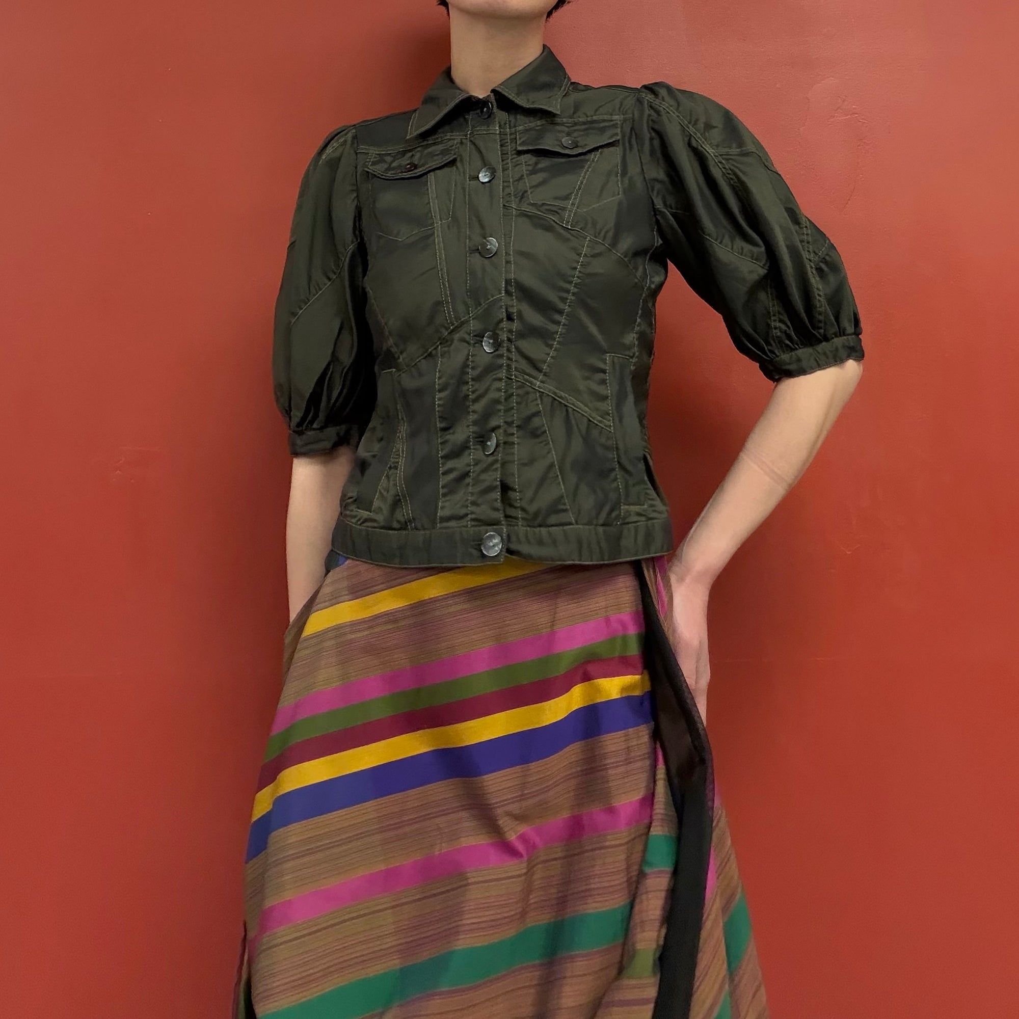 RITSUKO SHIRAHAMA puffy half sleeves shirt