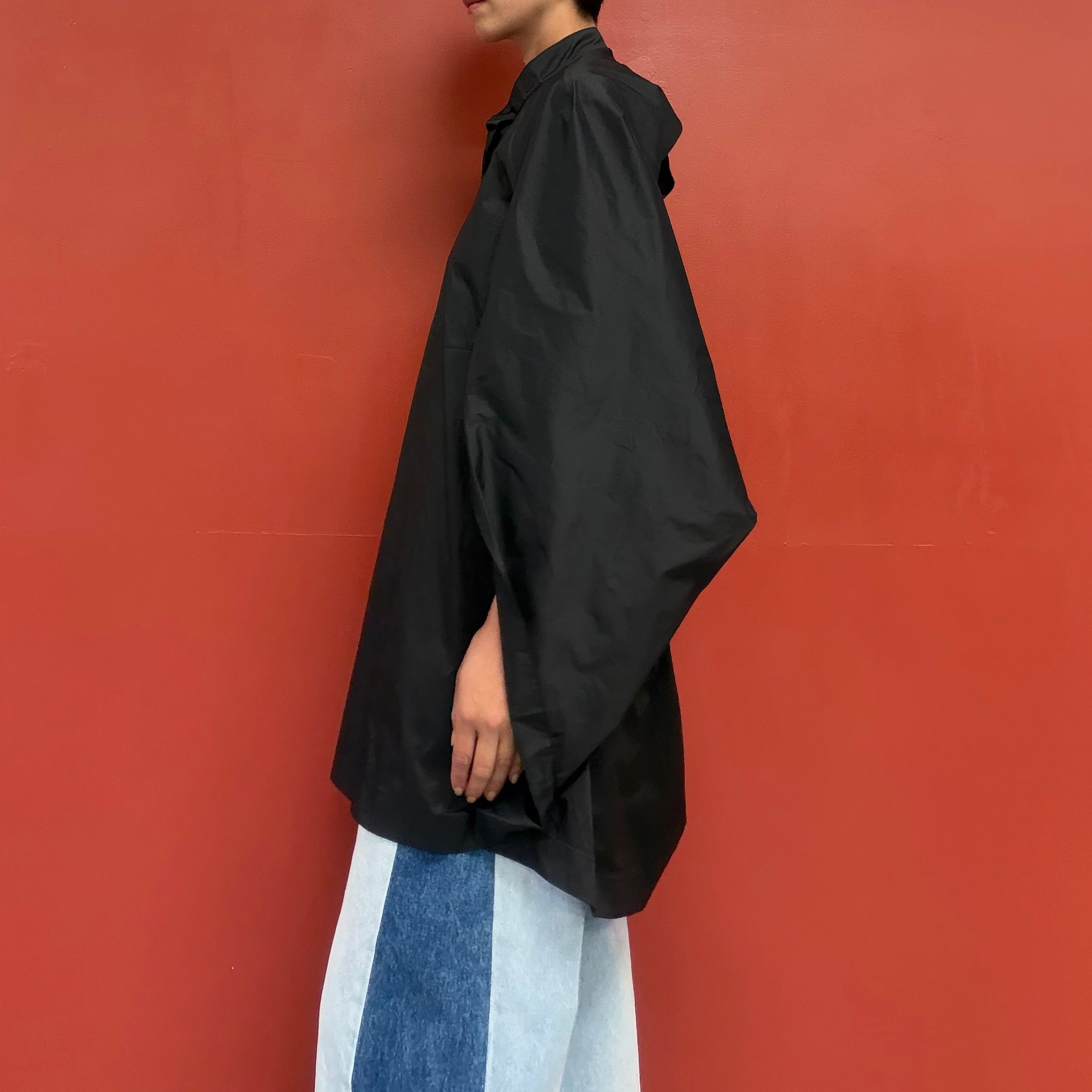 ISSEY MIYAKE polyester taffeta belted shirts
