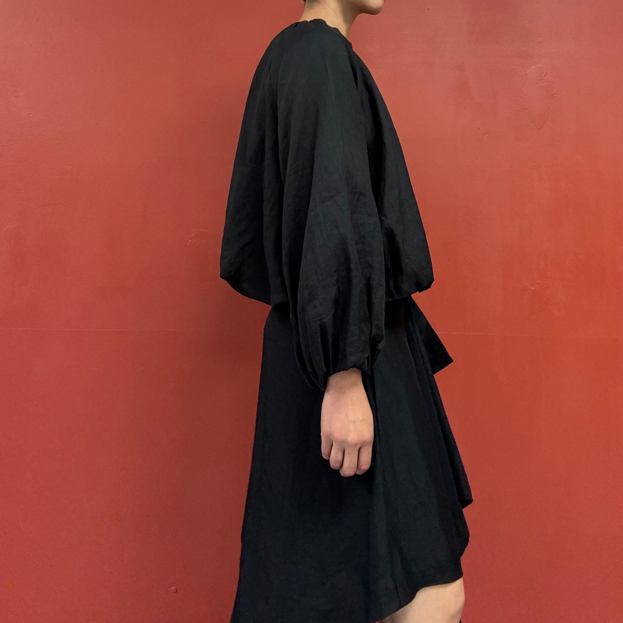 Puffy sleeves linen jacket