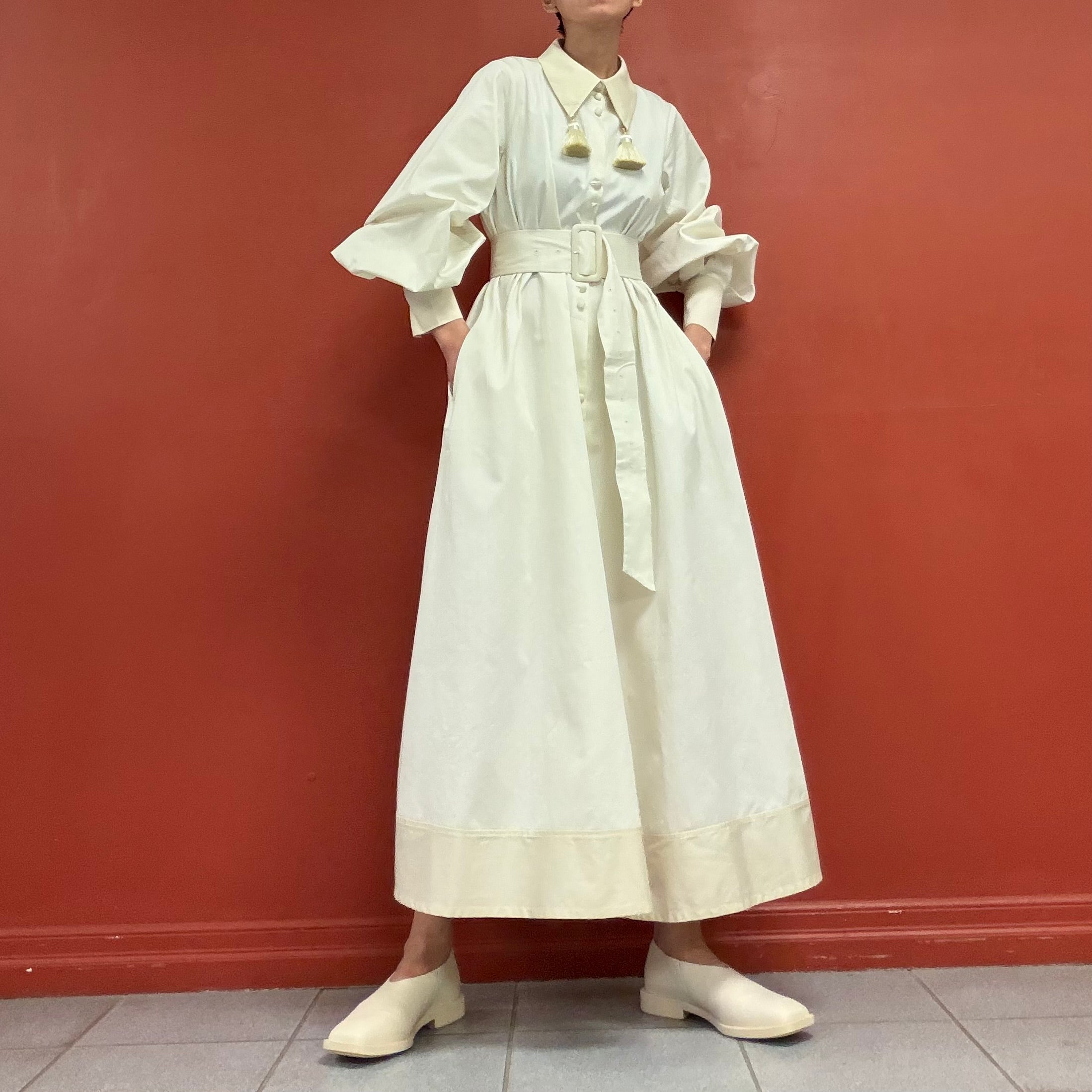 Trinca un plus un puffy sleeves dress