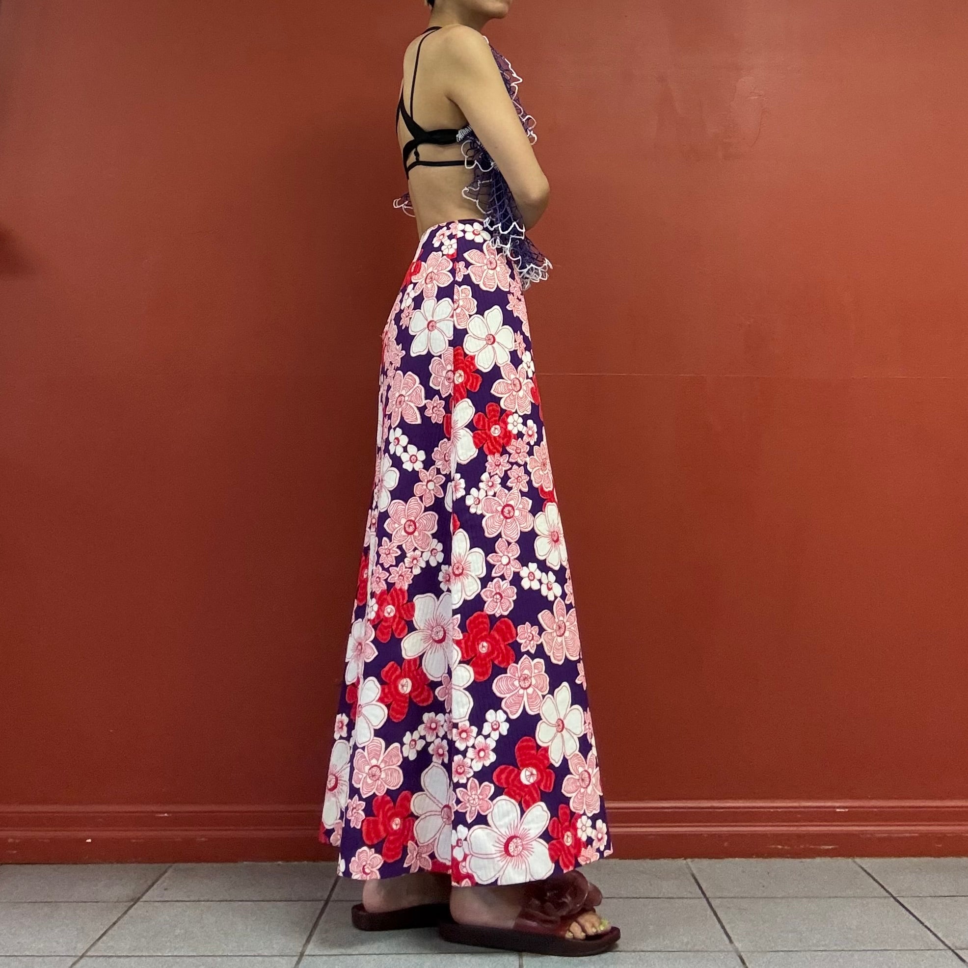 60s70s homemade maxi skirt